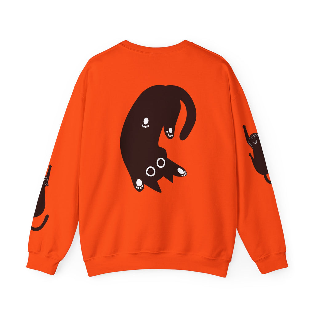 Paw Print Crewneck Sweatshirt for Cat Lovers