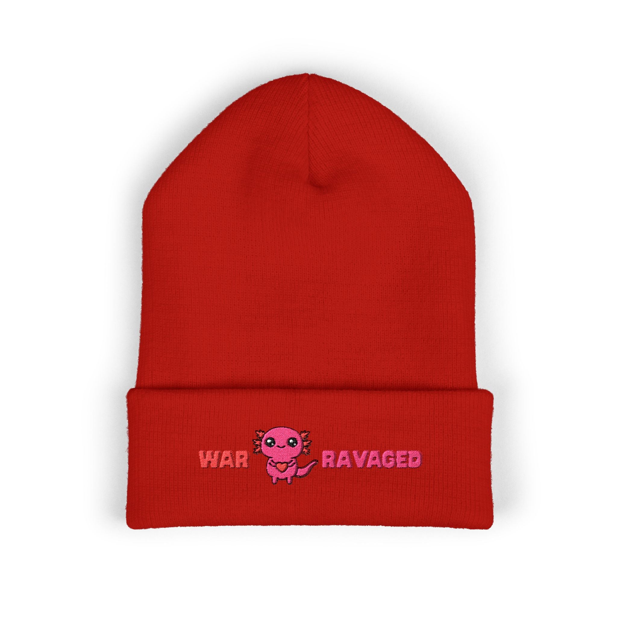 War Ravaged Axolotl Classic Cuffed Beanie