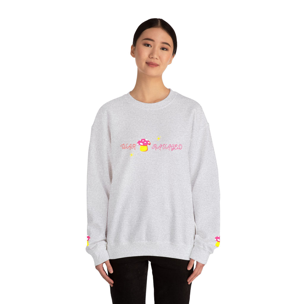 Cozy Mushroom 'War Ravaged' Magic Crewneck Sweatshirt