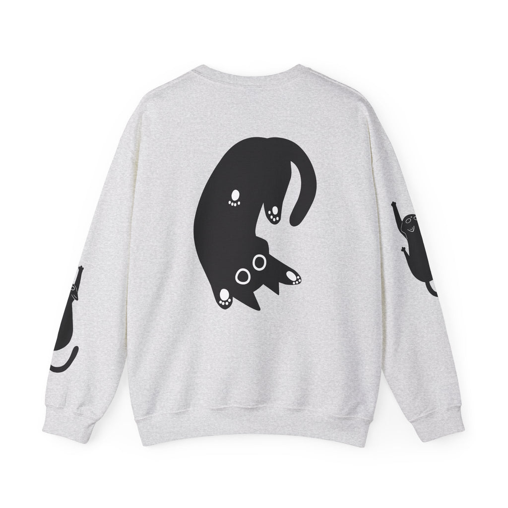 Paw Print Crewneck Sweatshirt for Cat Lovers