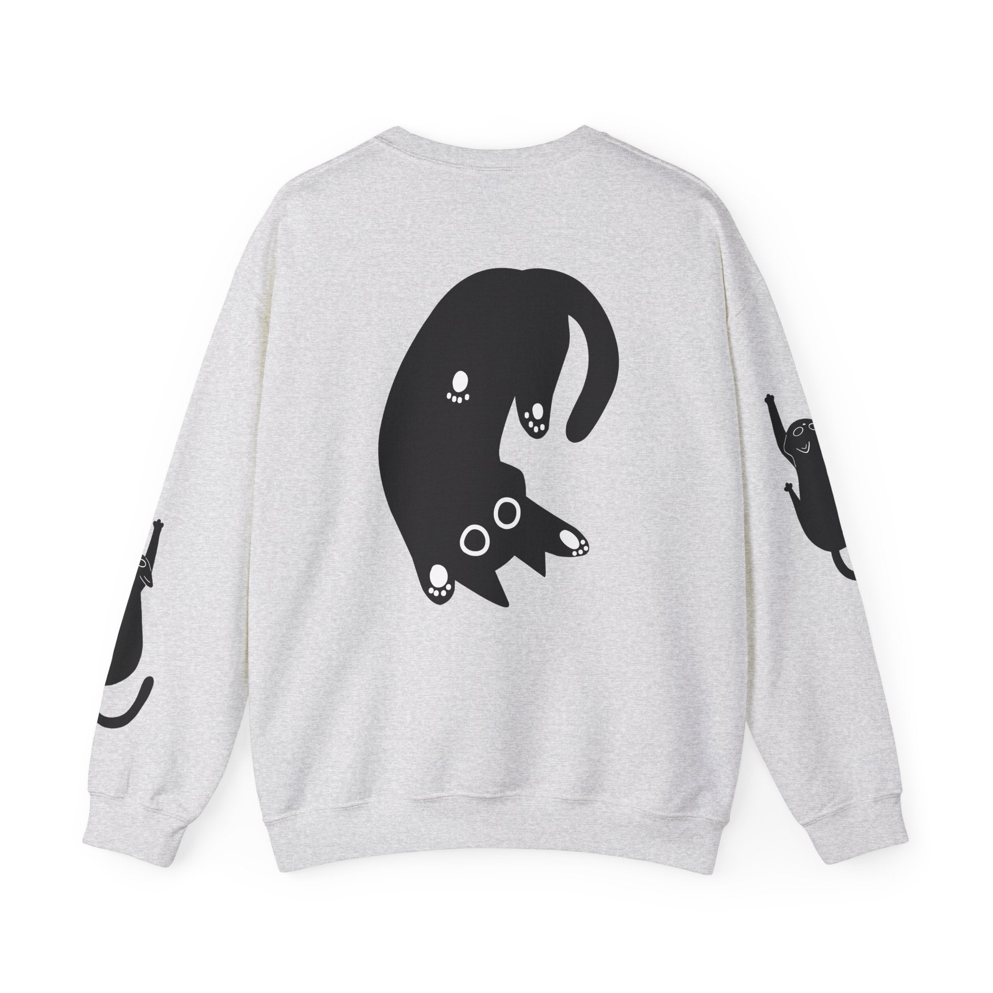 Paw Print Crewneck Sweatshirt for Cat Lovers