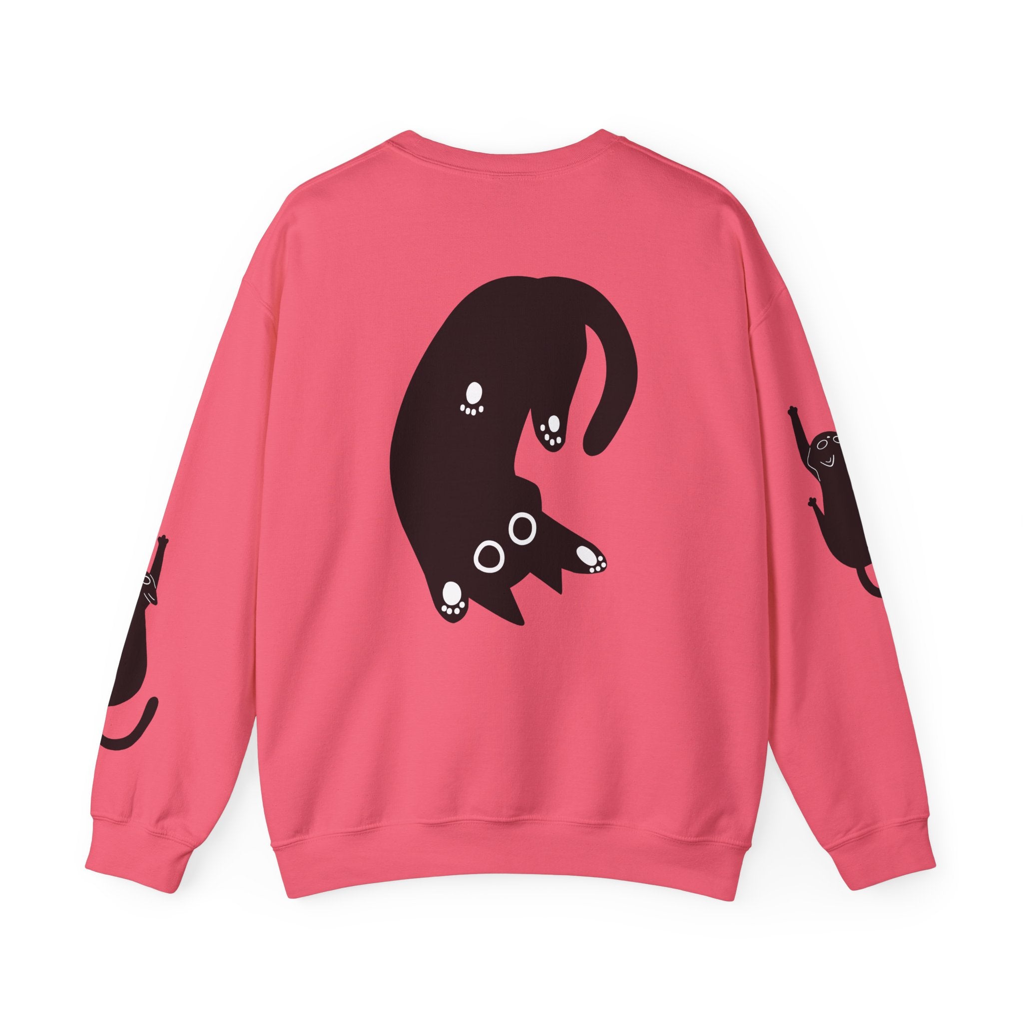 Paw Print Crewneck Sweatshirt for Cat Lovers