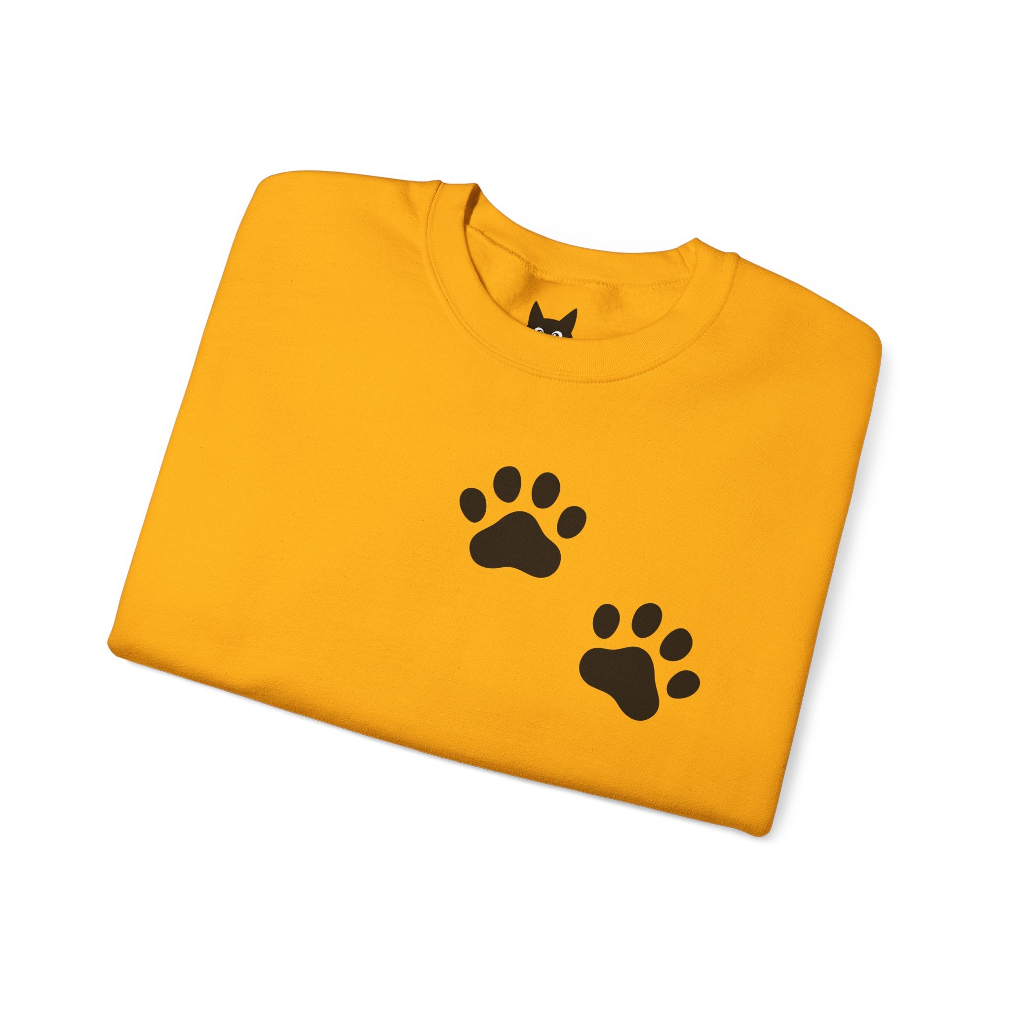 Paw Print Crewneck Sweatshirt for Cat Lovers