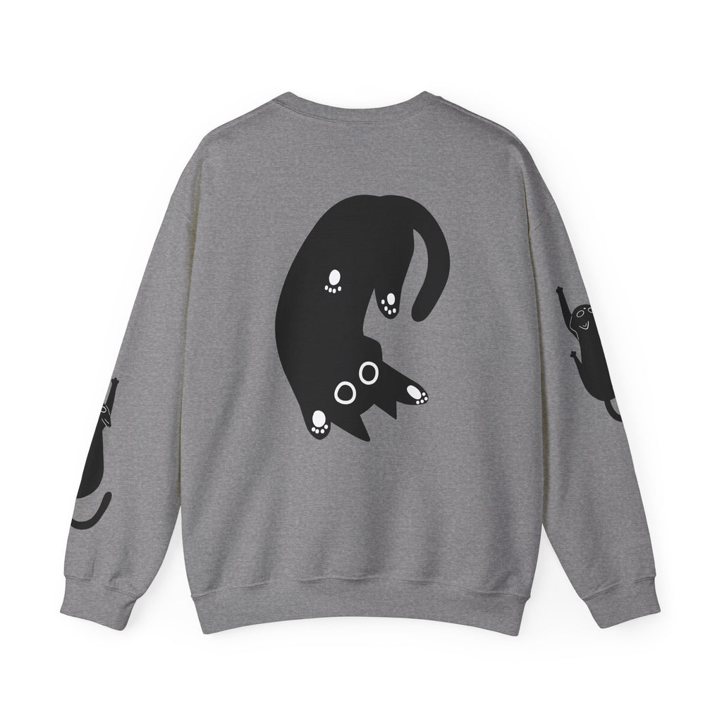 Paw Print Crewneck Sweatshirt for Cat Lovers