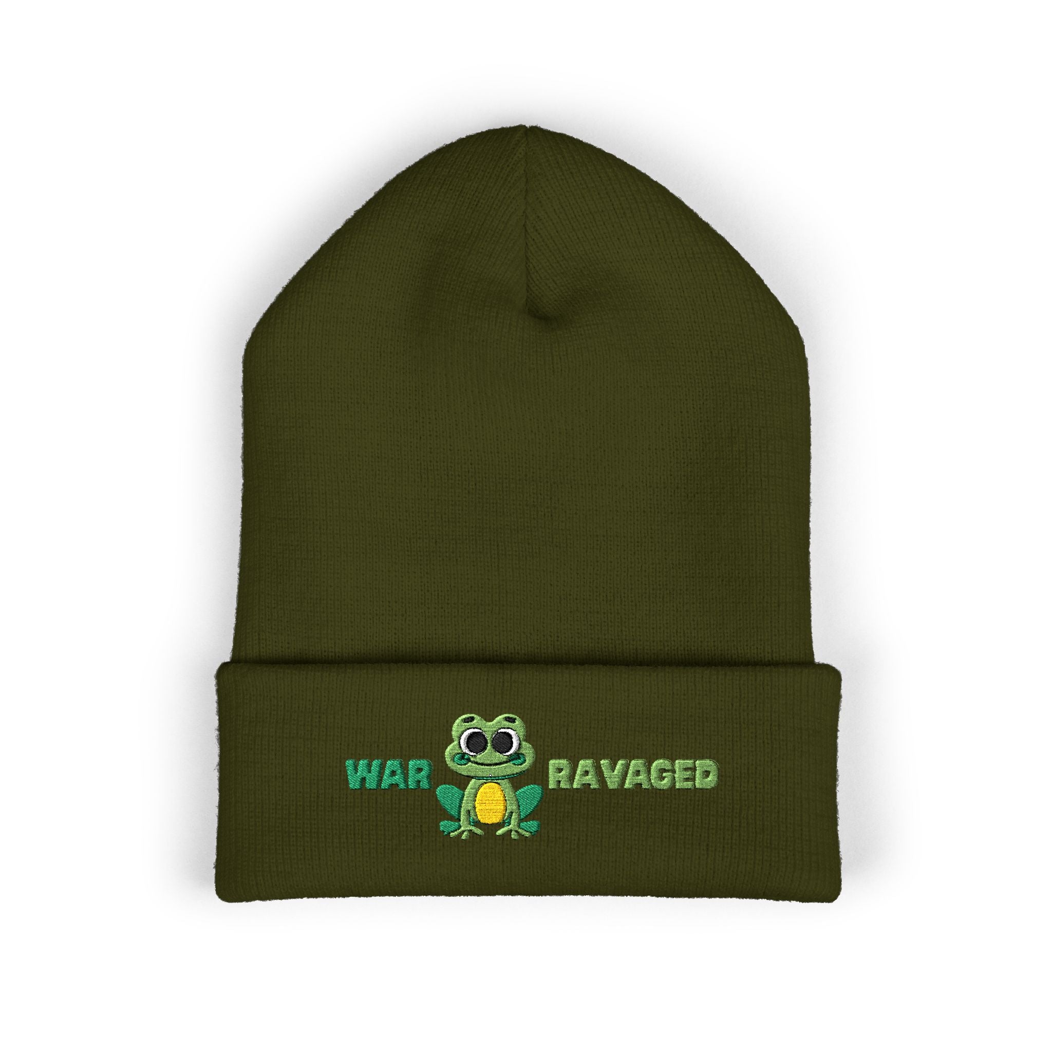 War Ravaged Frog Classic Cuffed Beanie