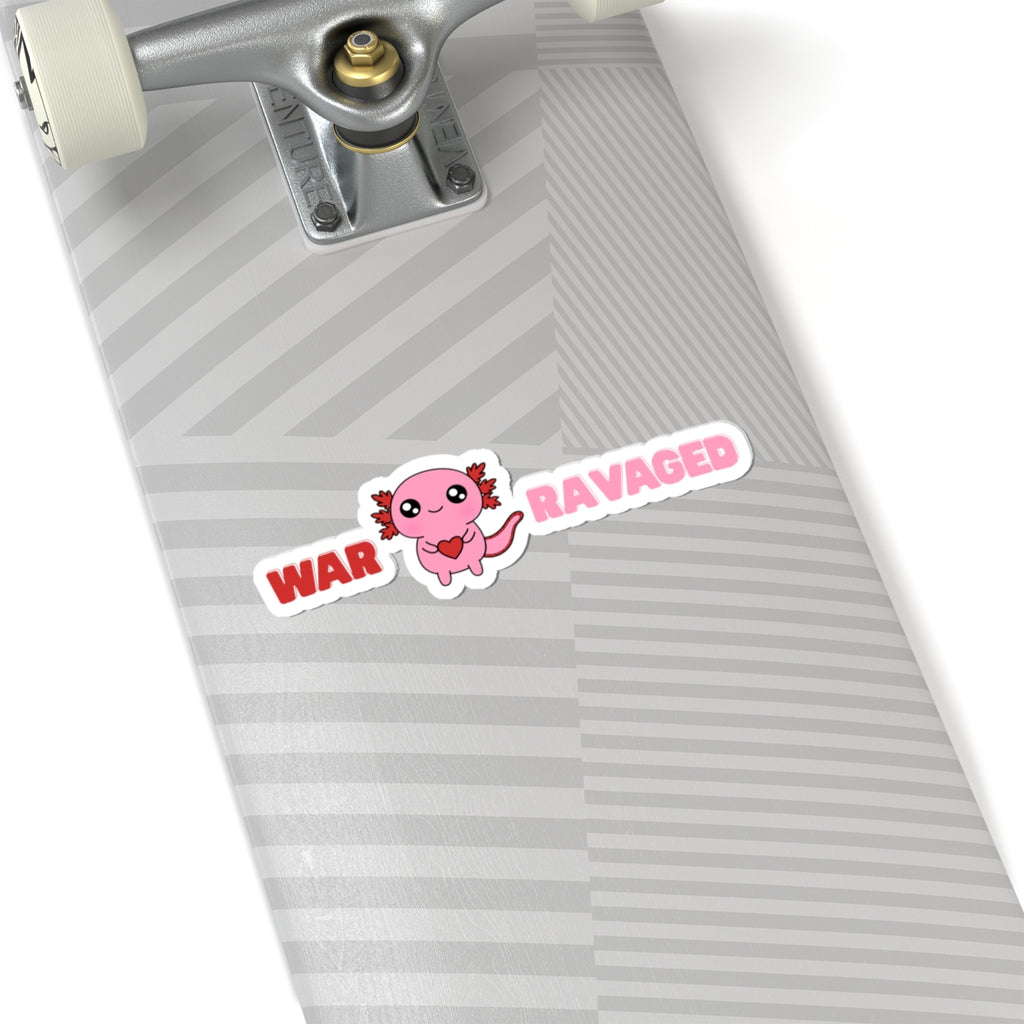 War Ravaged Portland Axolotl Kiss-Cut Stickers