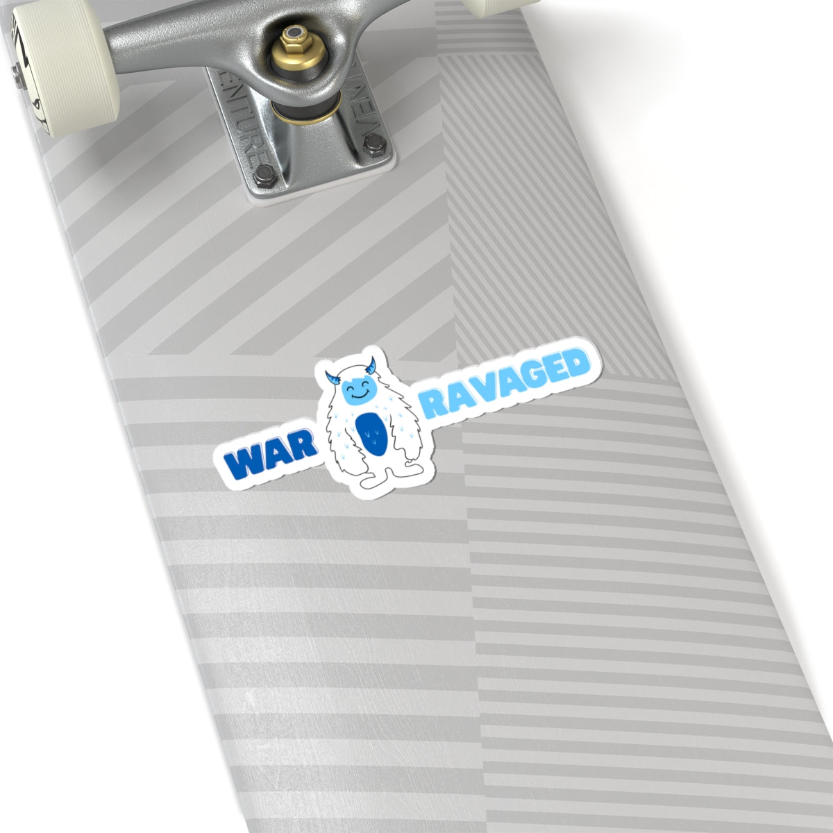 War Ravaged Portland Bigfoot Sasquatch Kiss-Cut Stickers