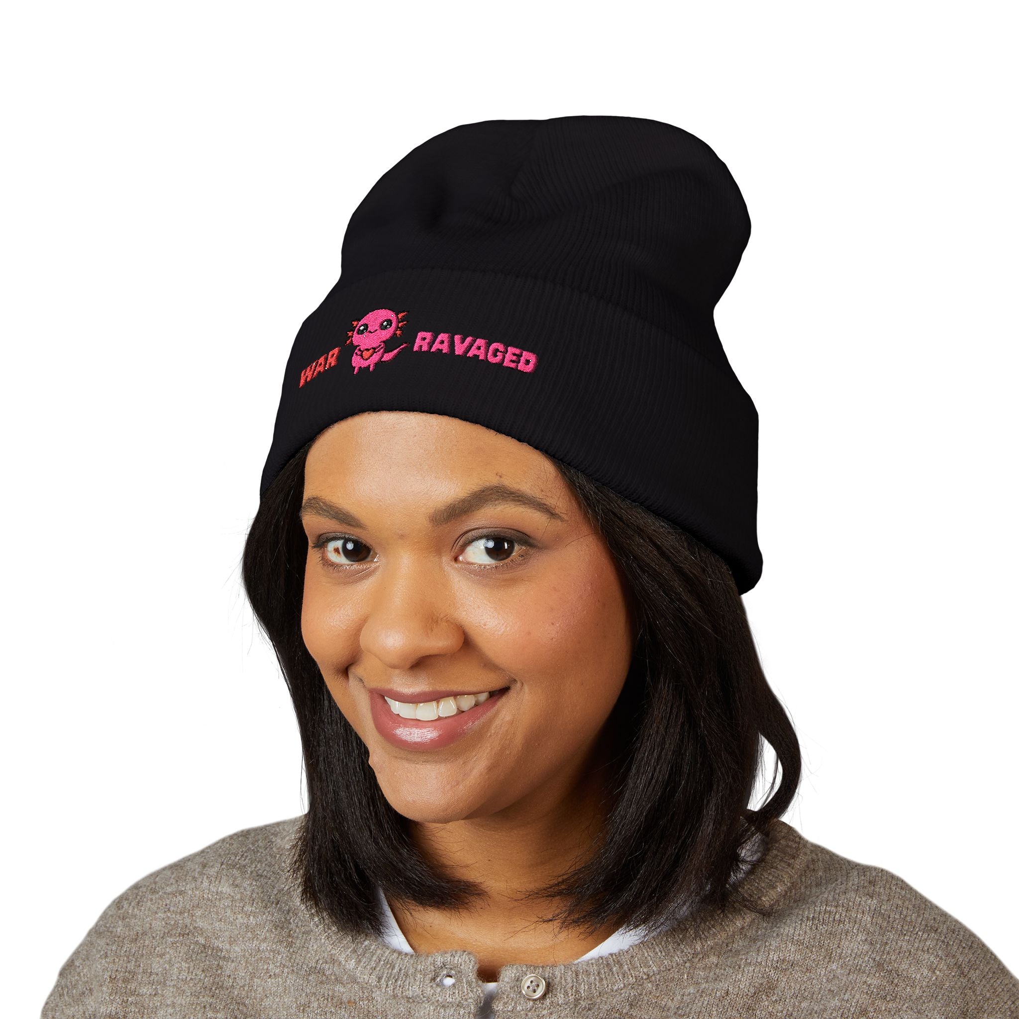 War Ravaged Axolotl Classic Cuffed Beanie