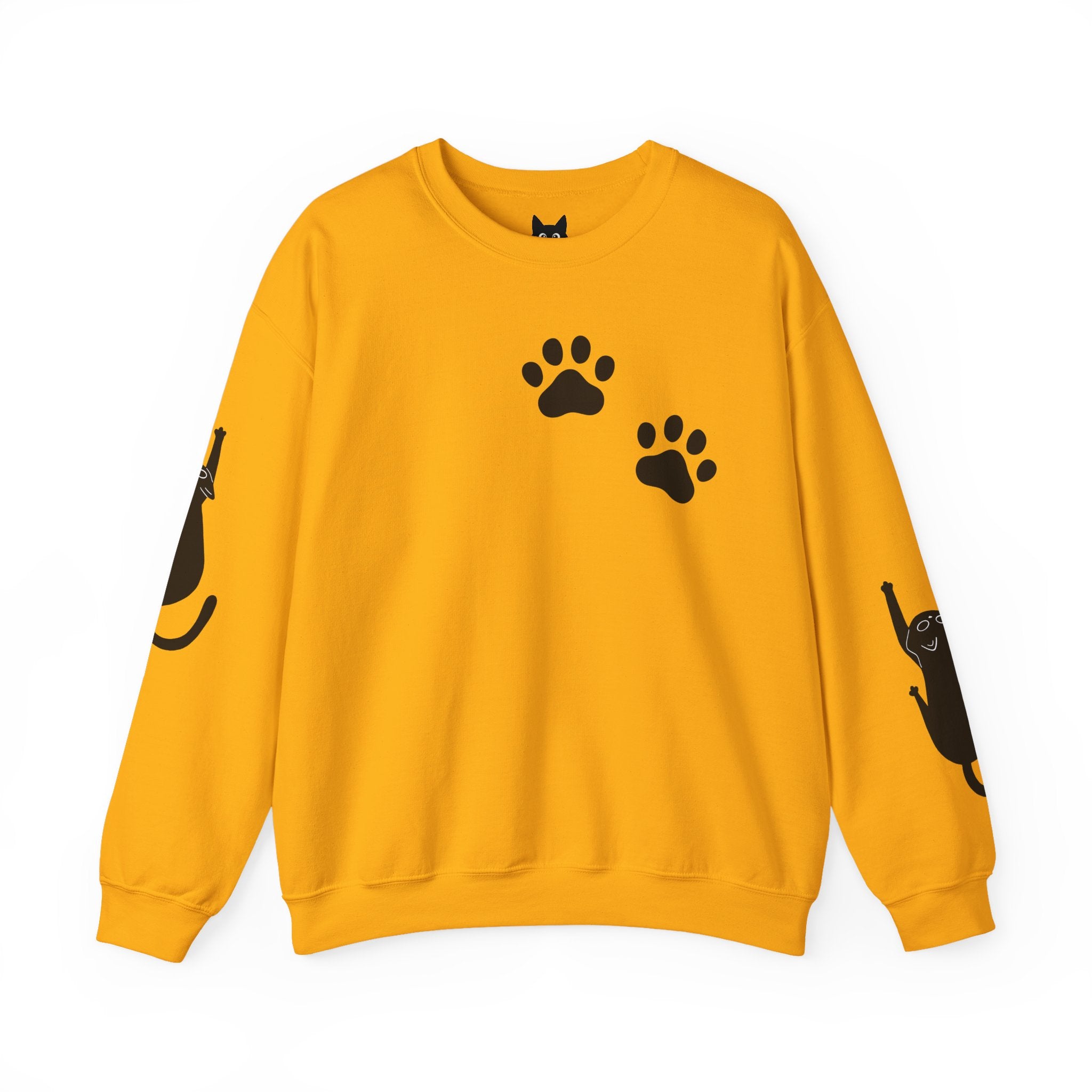 Paw Print Crewneck Sweatshirt for Cat Lovers