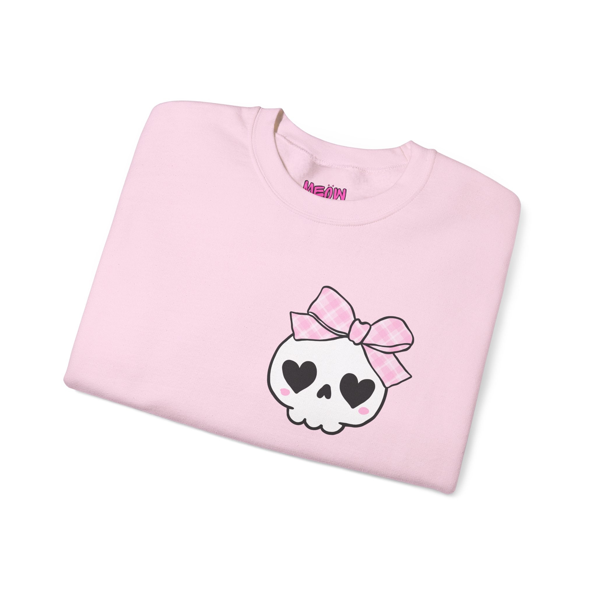 Cute Skull Bow Crewneck Sweatshirt