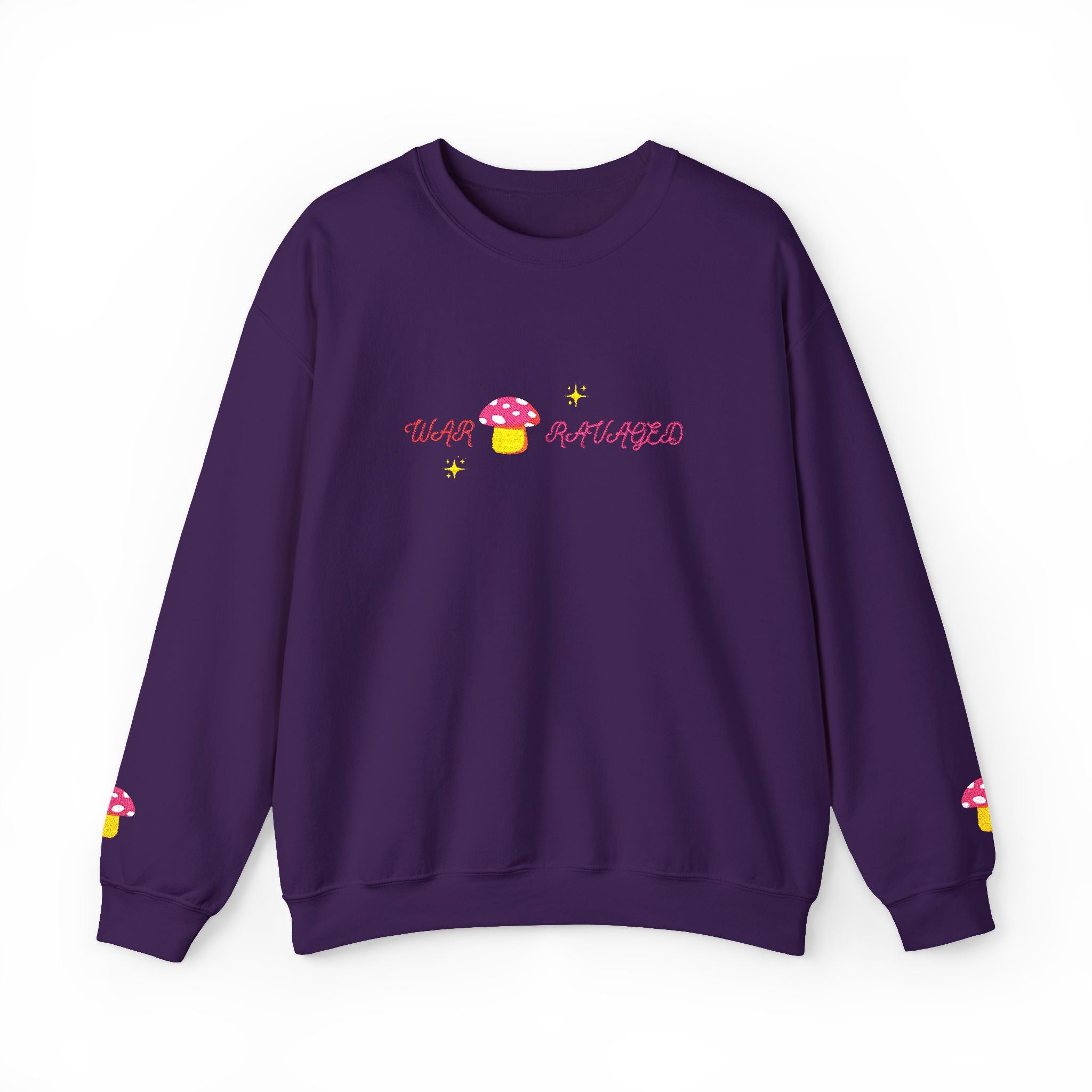 Cozy Mushroom 'War Ravaged' Magic Crewneck Sweatshirt