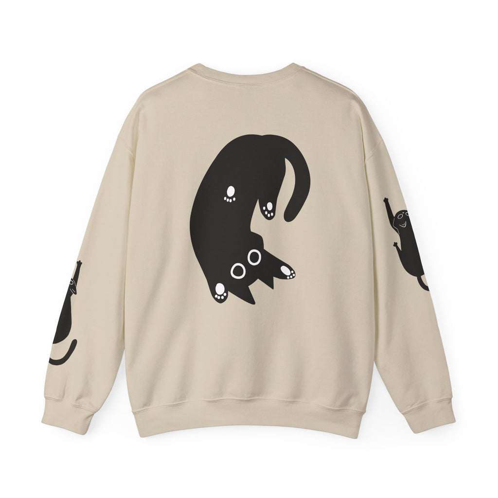 Paw Print Crewneck Sweatshirt for Cat Lovers