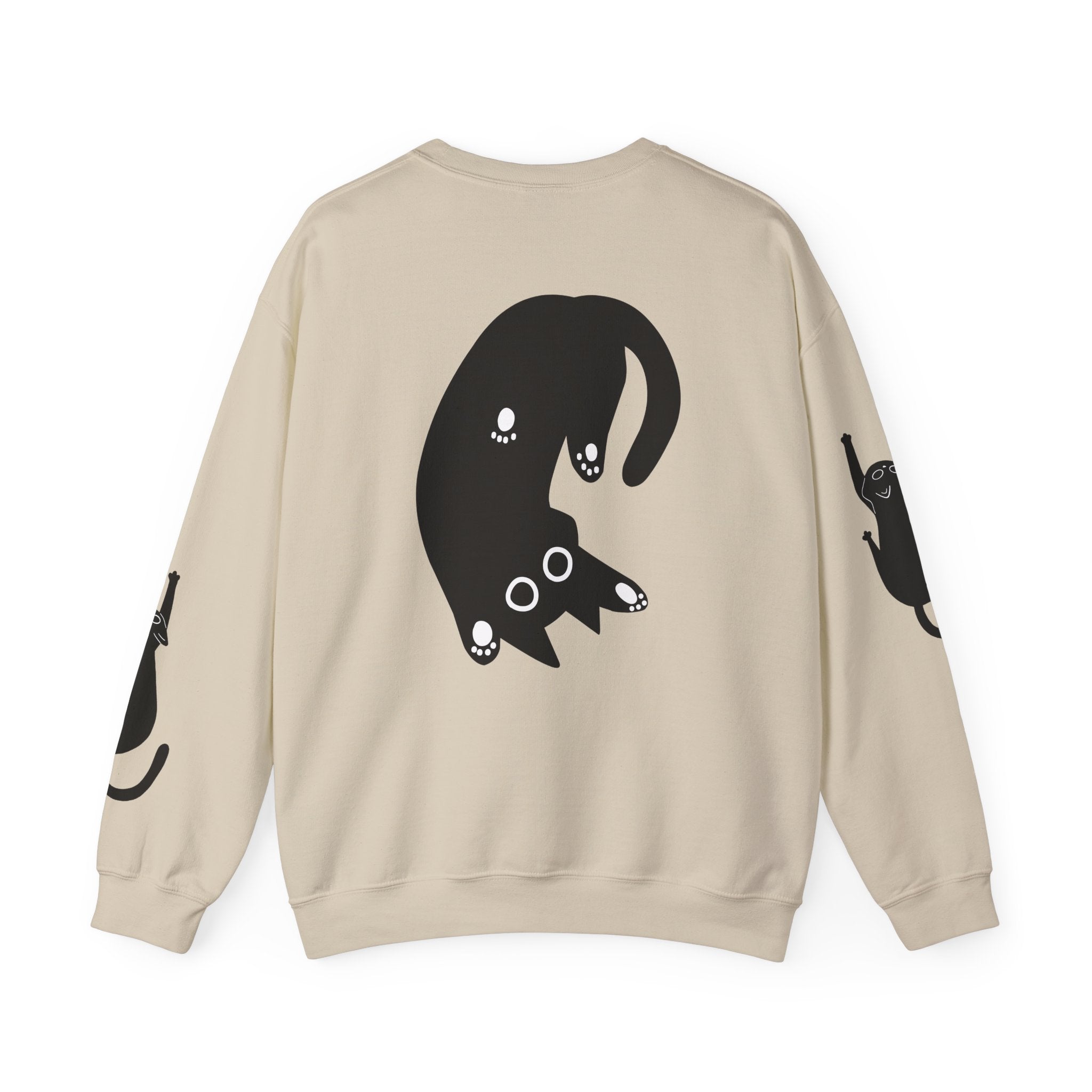 Paw Print Crewneck Sweatshirt for Cat Lovers
