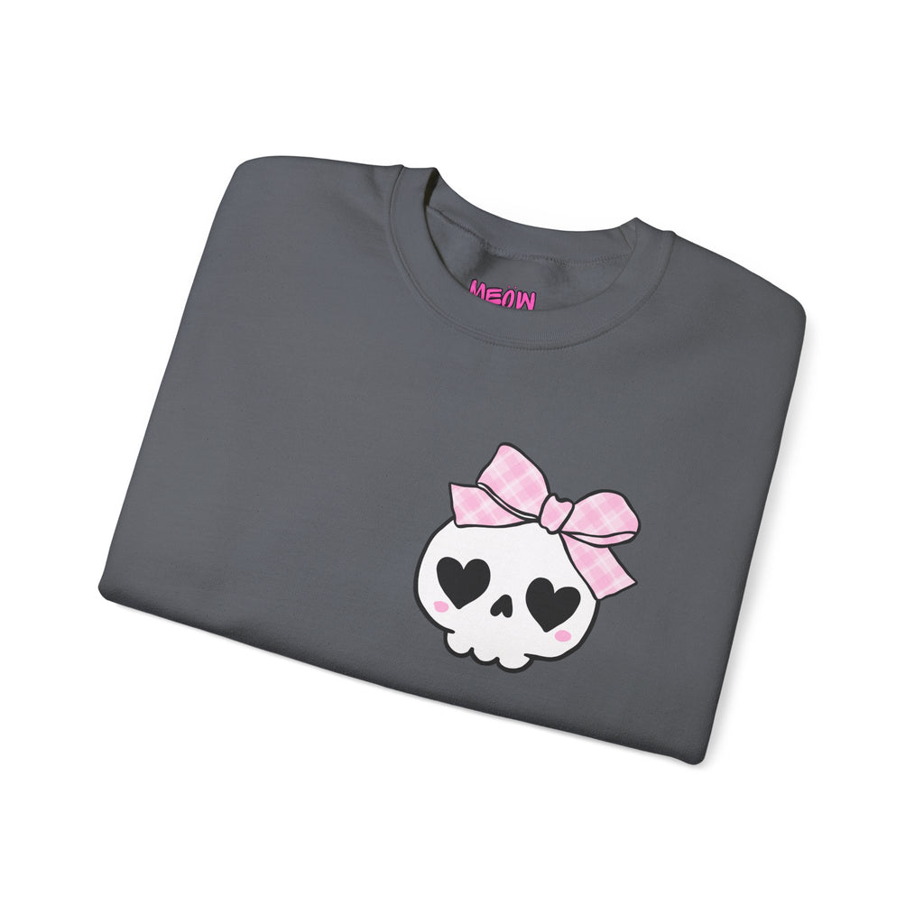 Cute Skull Bow Crewneck Sweatshirt
