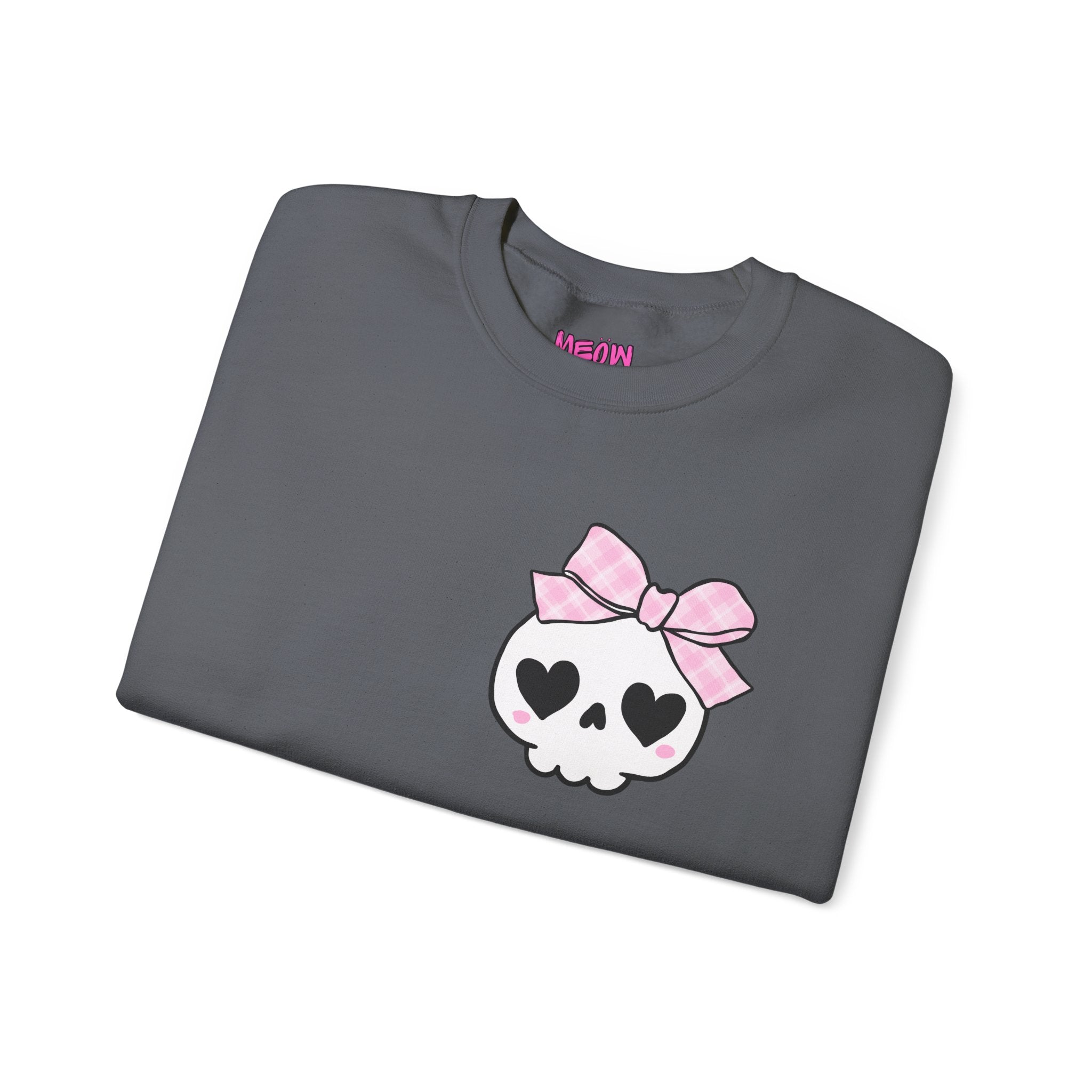 Cute Skull Bow Crewneck Sweatshirt