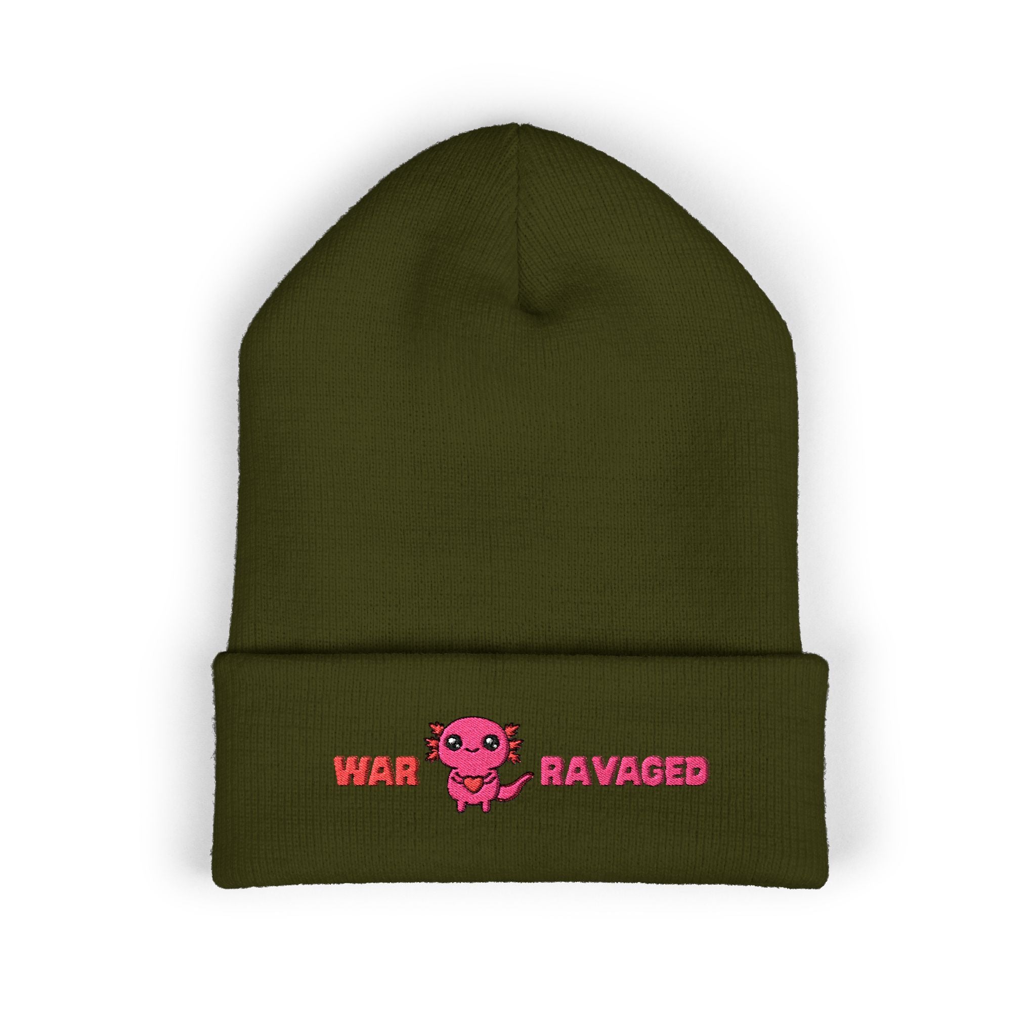 War Ravaged Axolotl Classic Cuffed Beanie