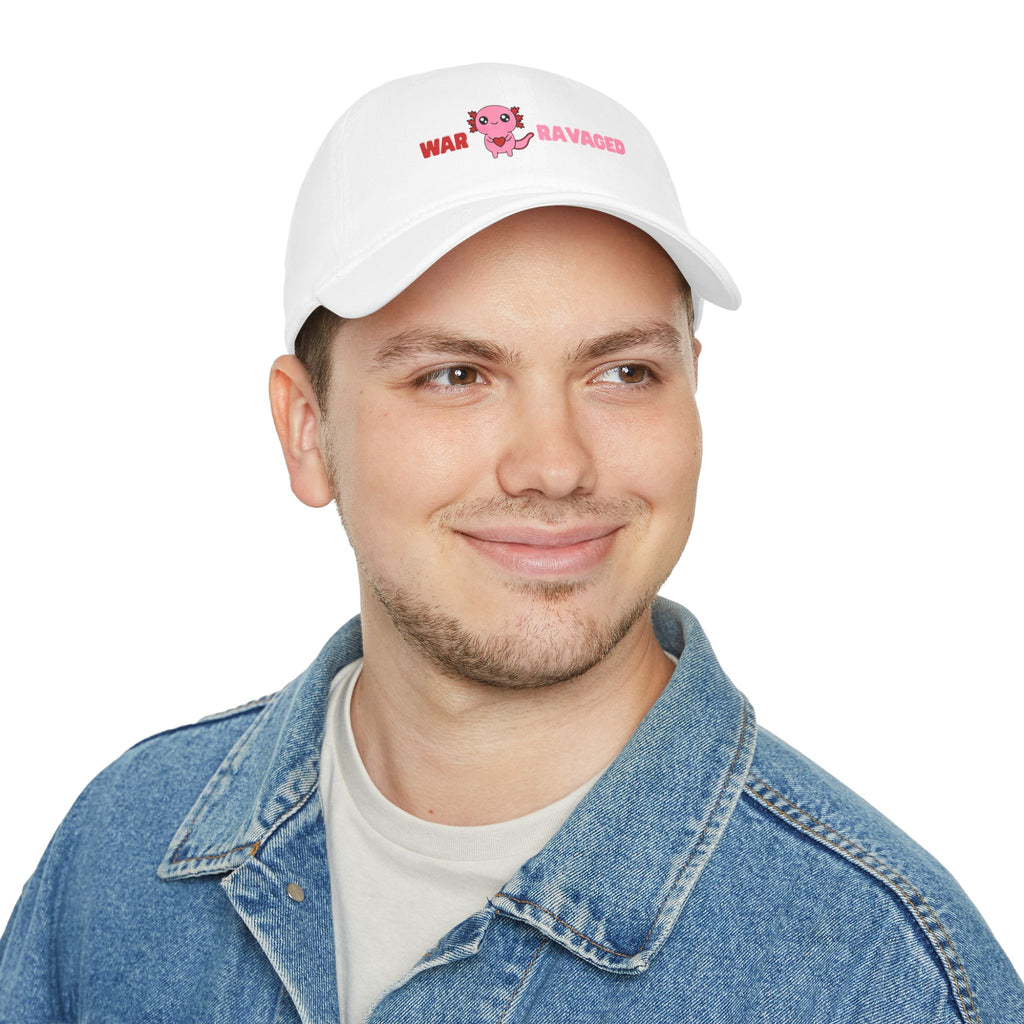 War Ravaged Kawaii Axolotl Baseball Cap