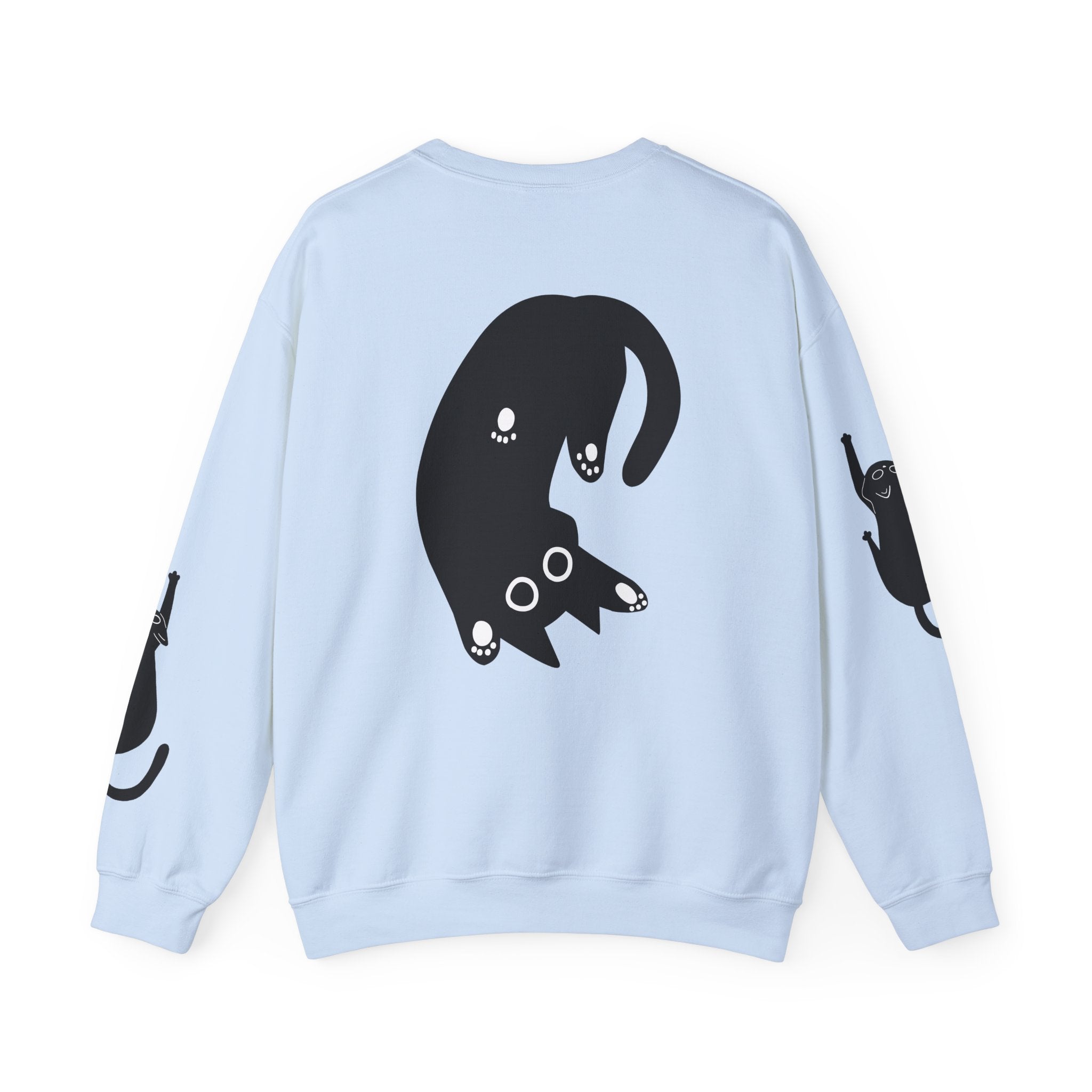Paw Print Crewneck Sweatshirt for Cat Lovers