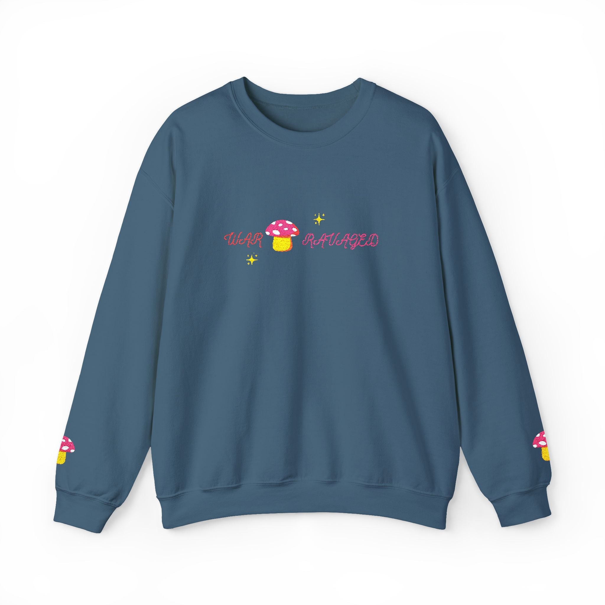 Cozy Mushroom 'War Ravaged' Magic Crewneck Sweatshirt