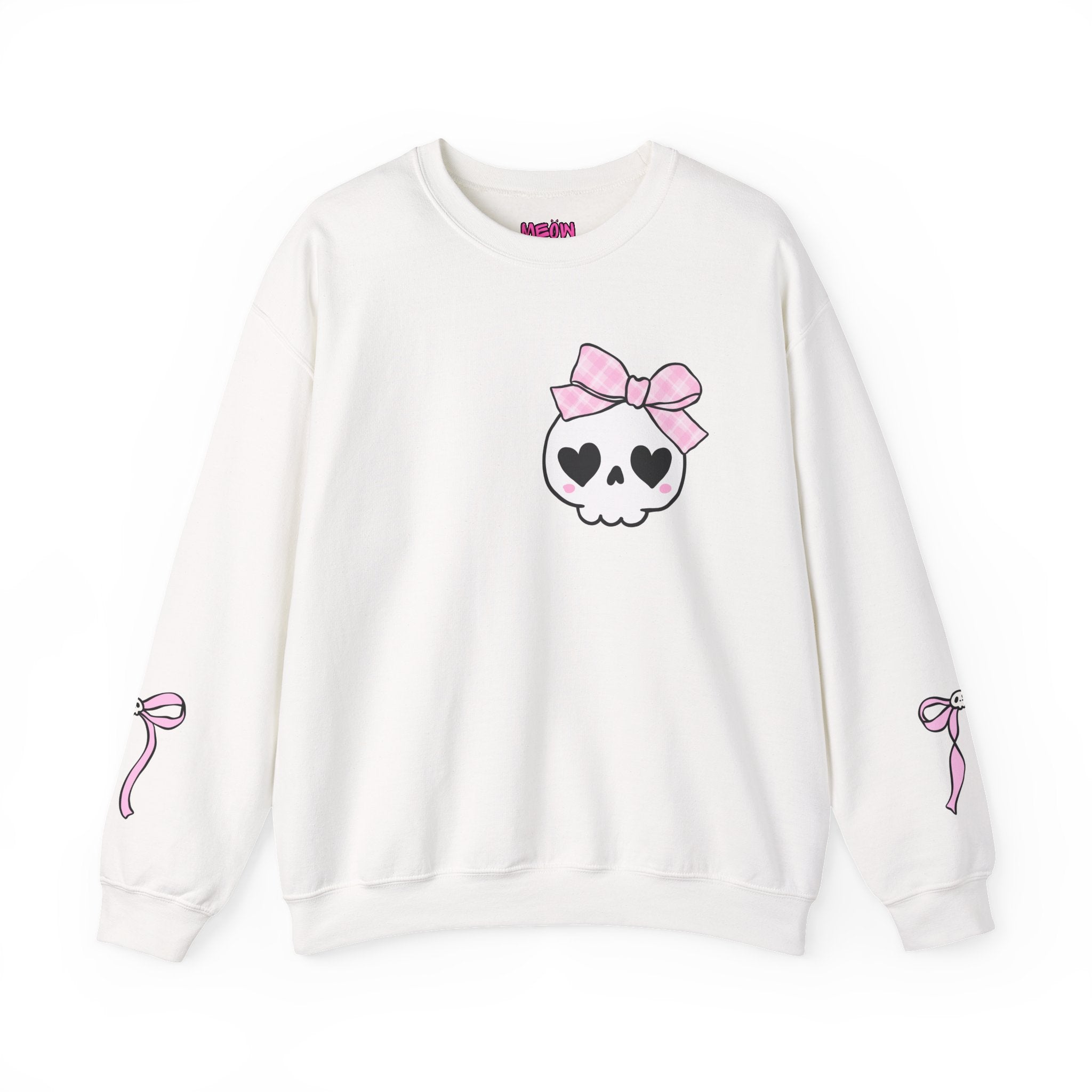 Cute Skull Bow Crewneck Sweatshirt