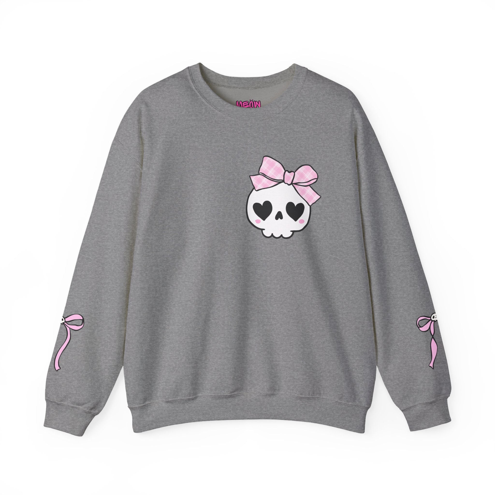 Cute Skull Bow Crewneck Sweatshirt