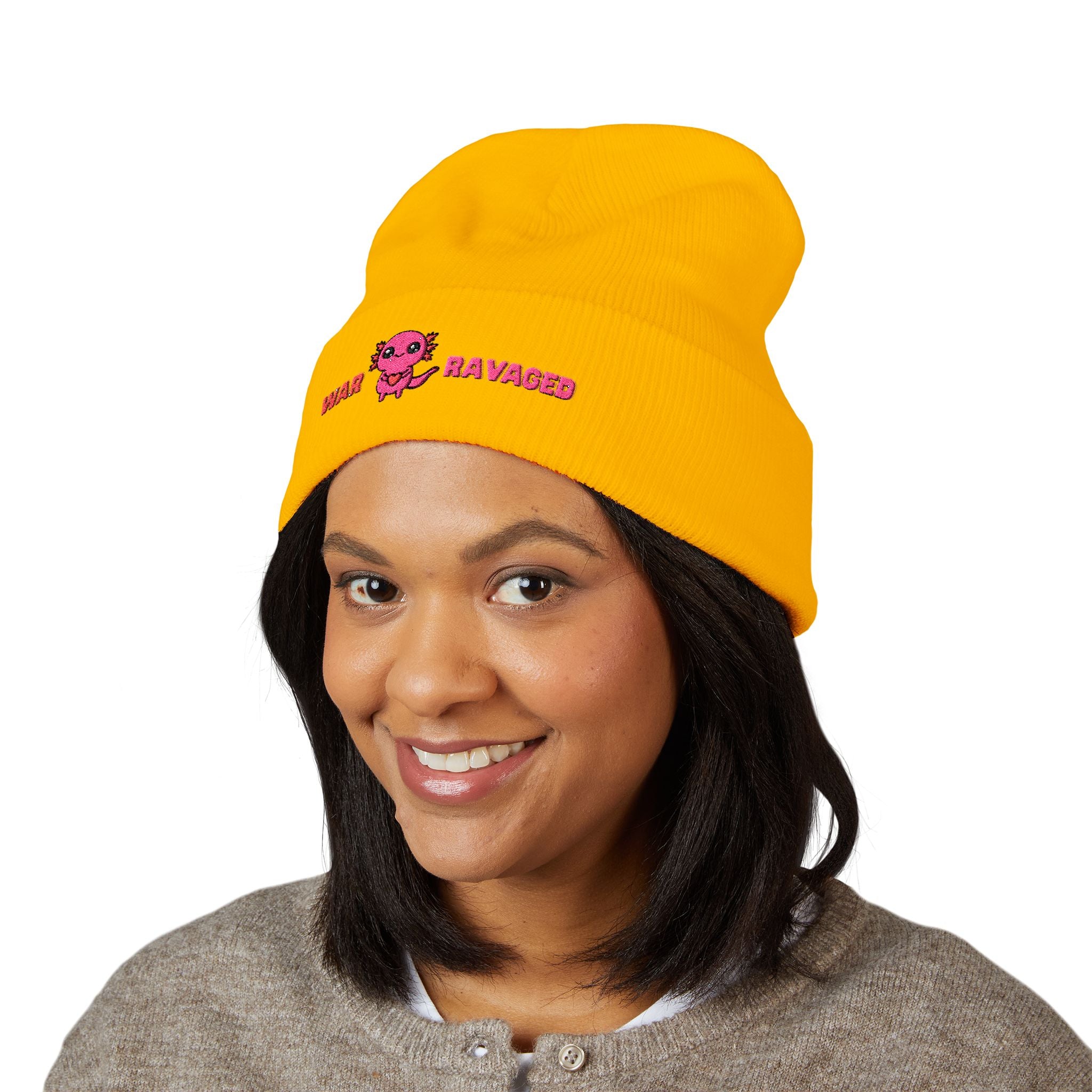 War Ravaged Axolotl Classic Cuffed Beanie