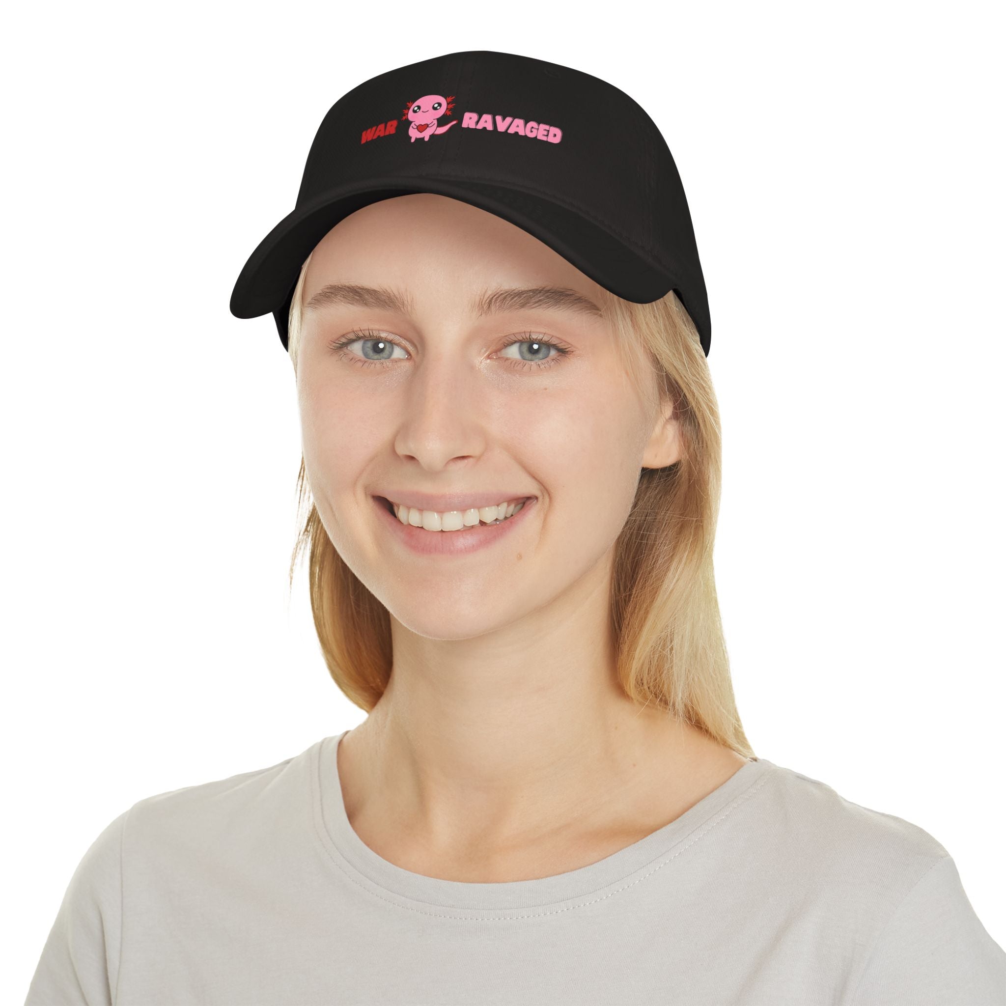 War Ravaged Kawaii Axolotl Baseball Cap