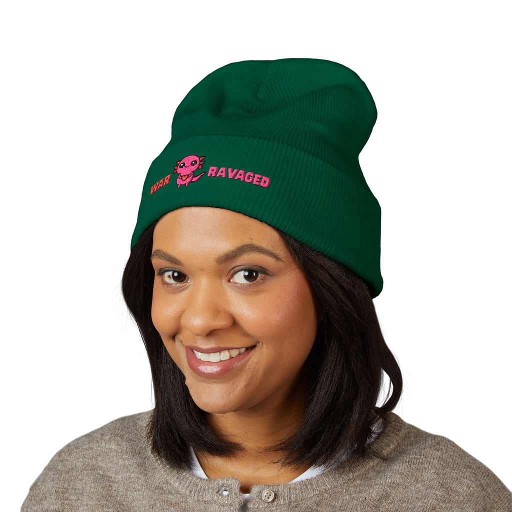War Ravaged Axolotl Classic Cuffed Beanie