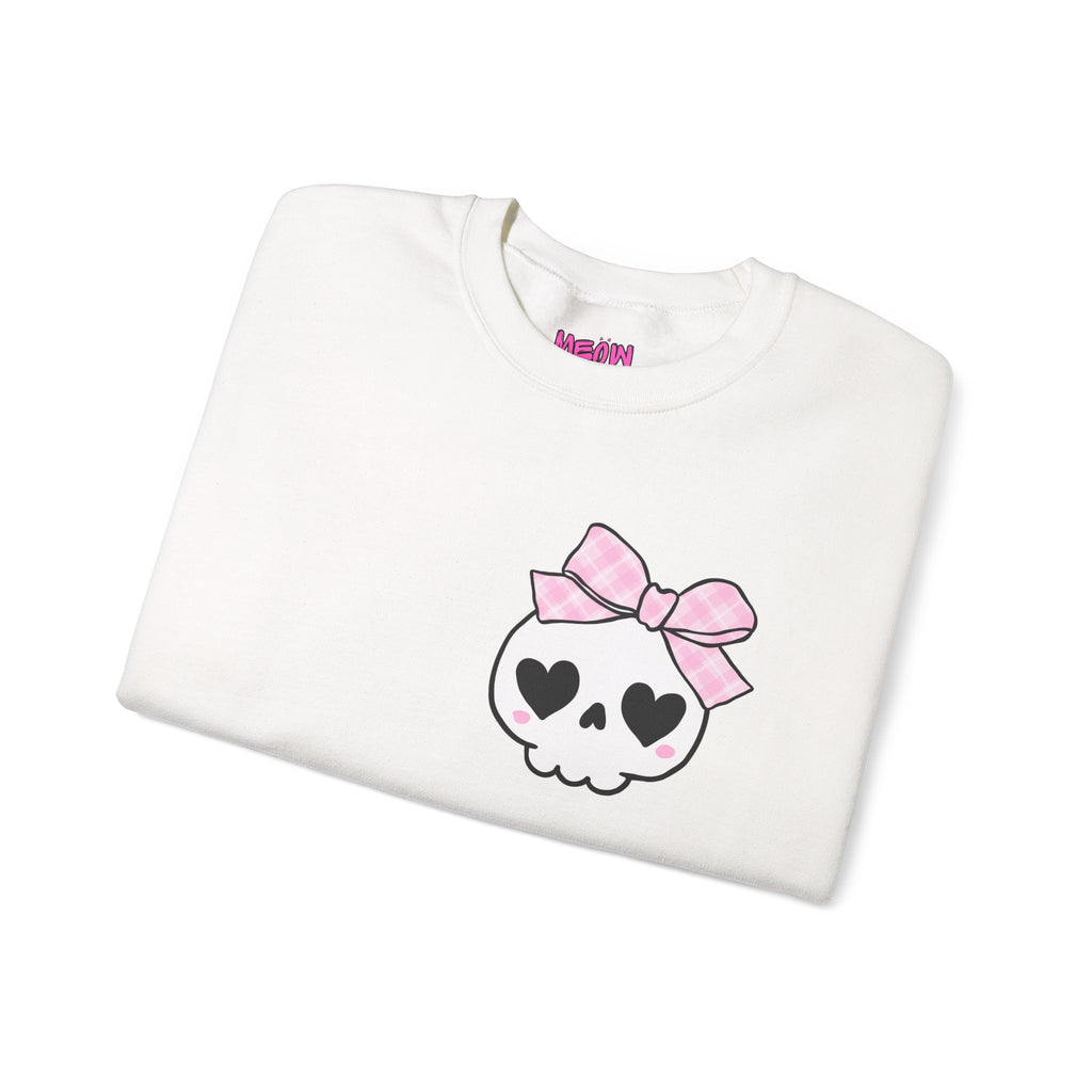Cute Skull Bow Crewneck Sweatshirt