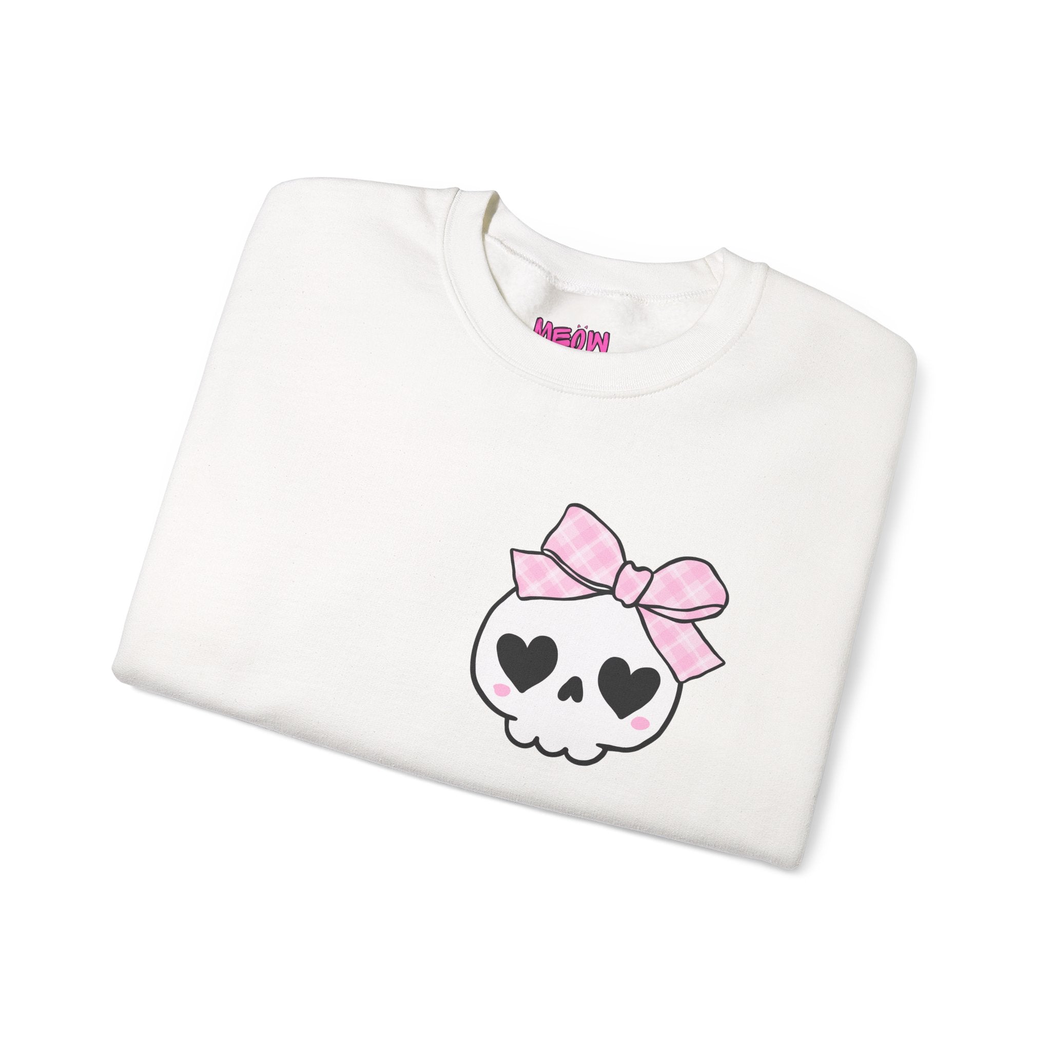 Cute Skull Bow Crewneck Sweatshirt