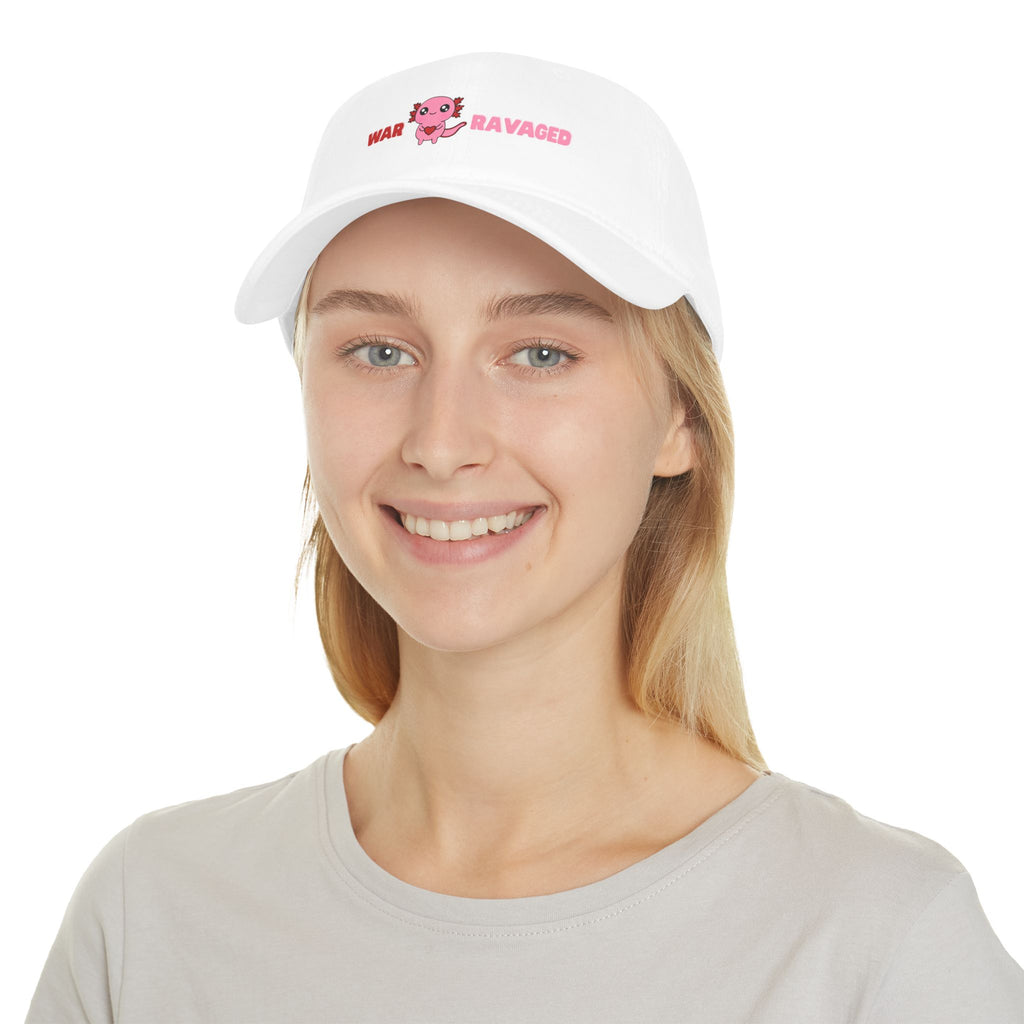 War Ravaged Kawaii Axolotl Baseball Cap