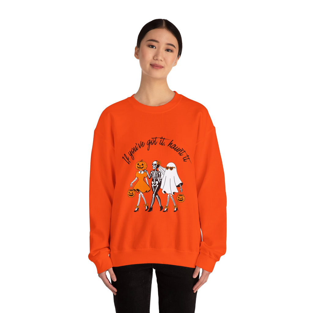 Halloween-Inspired Crewneck Sweatshirt