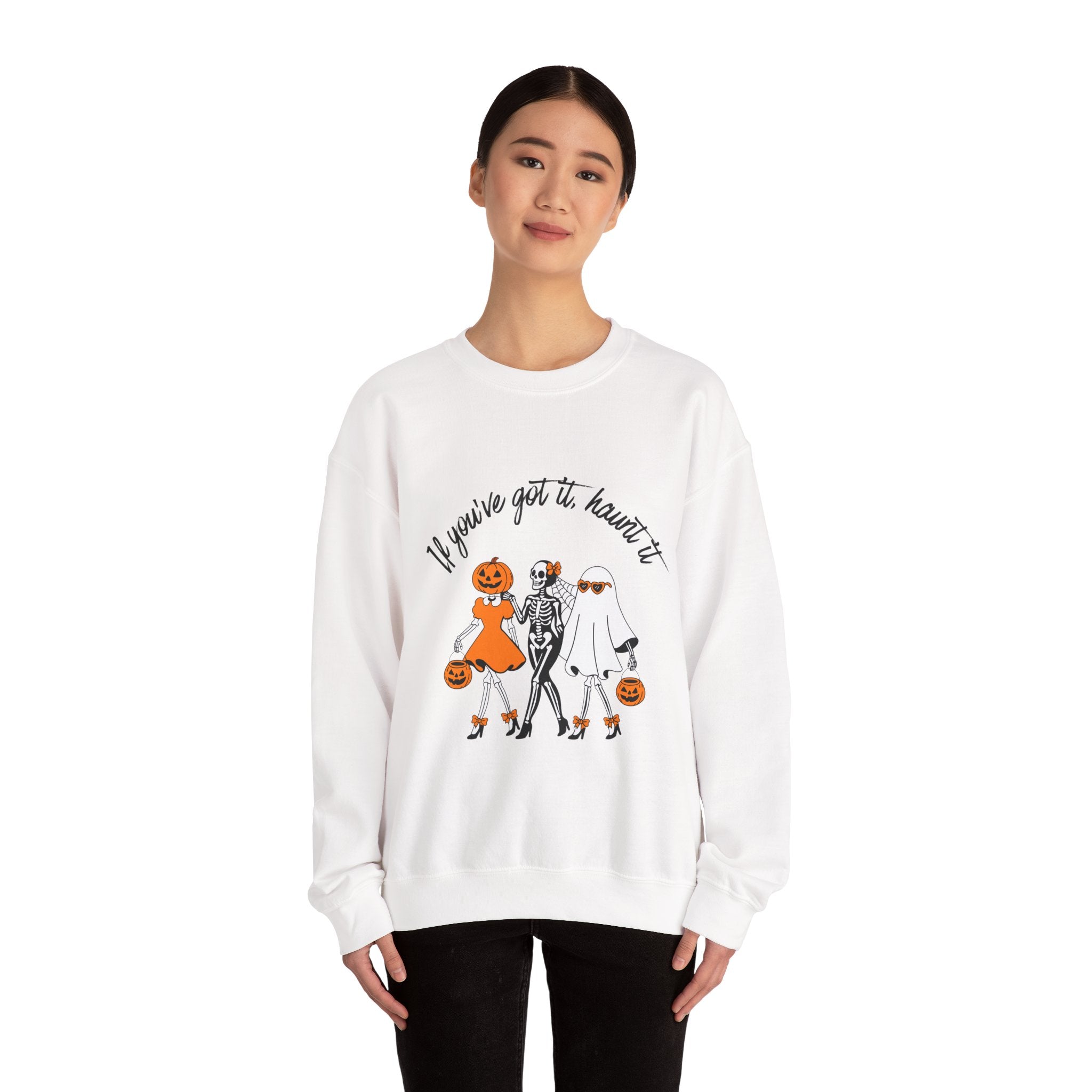Halloween-Inspired Crewneck Sweatshirt