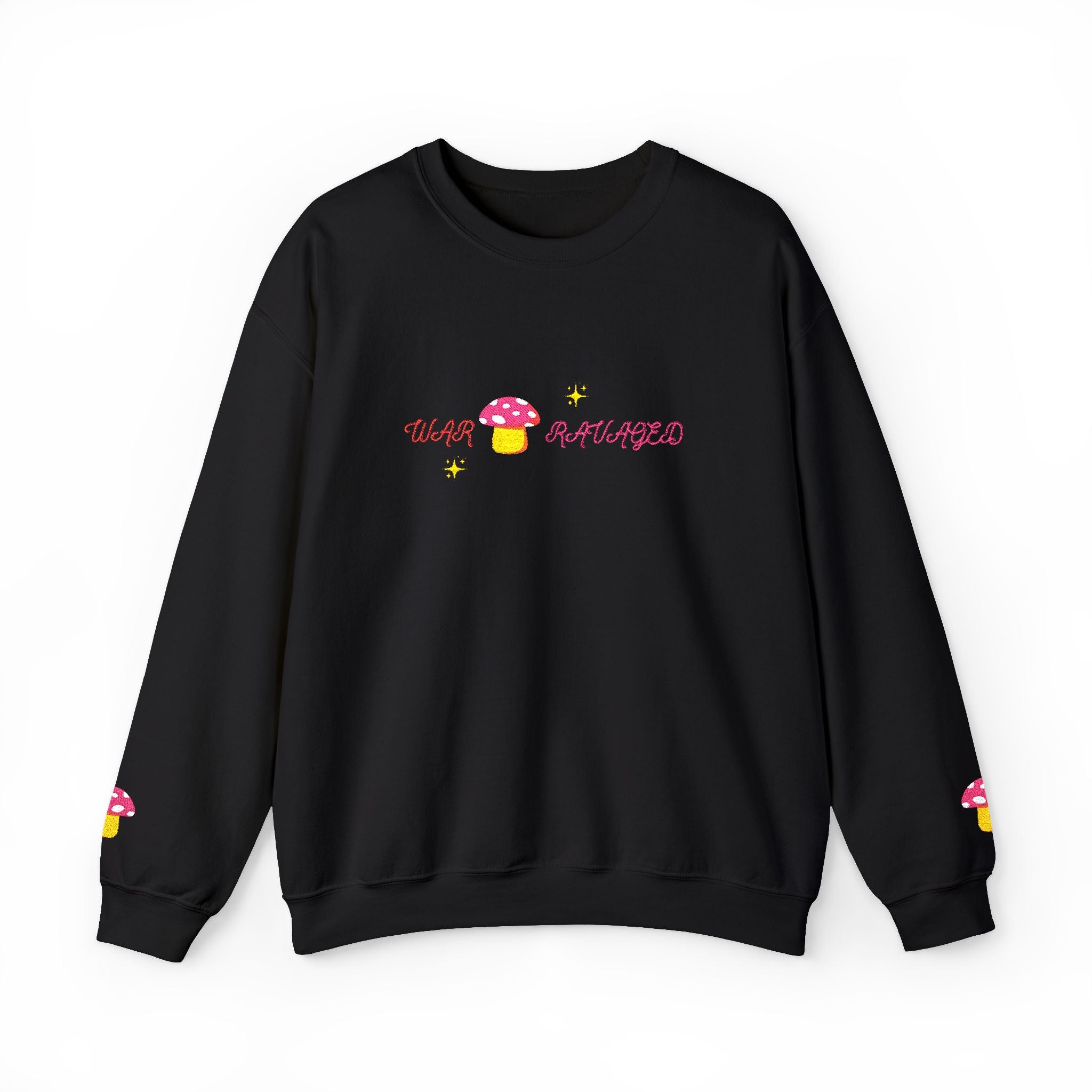 Cozy Mushroom 'War Ravaged' Magic Crewneck Sweatshirt