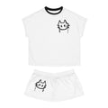 Graffiti Cat Women's Short Pajama Set