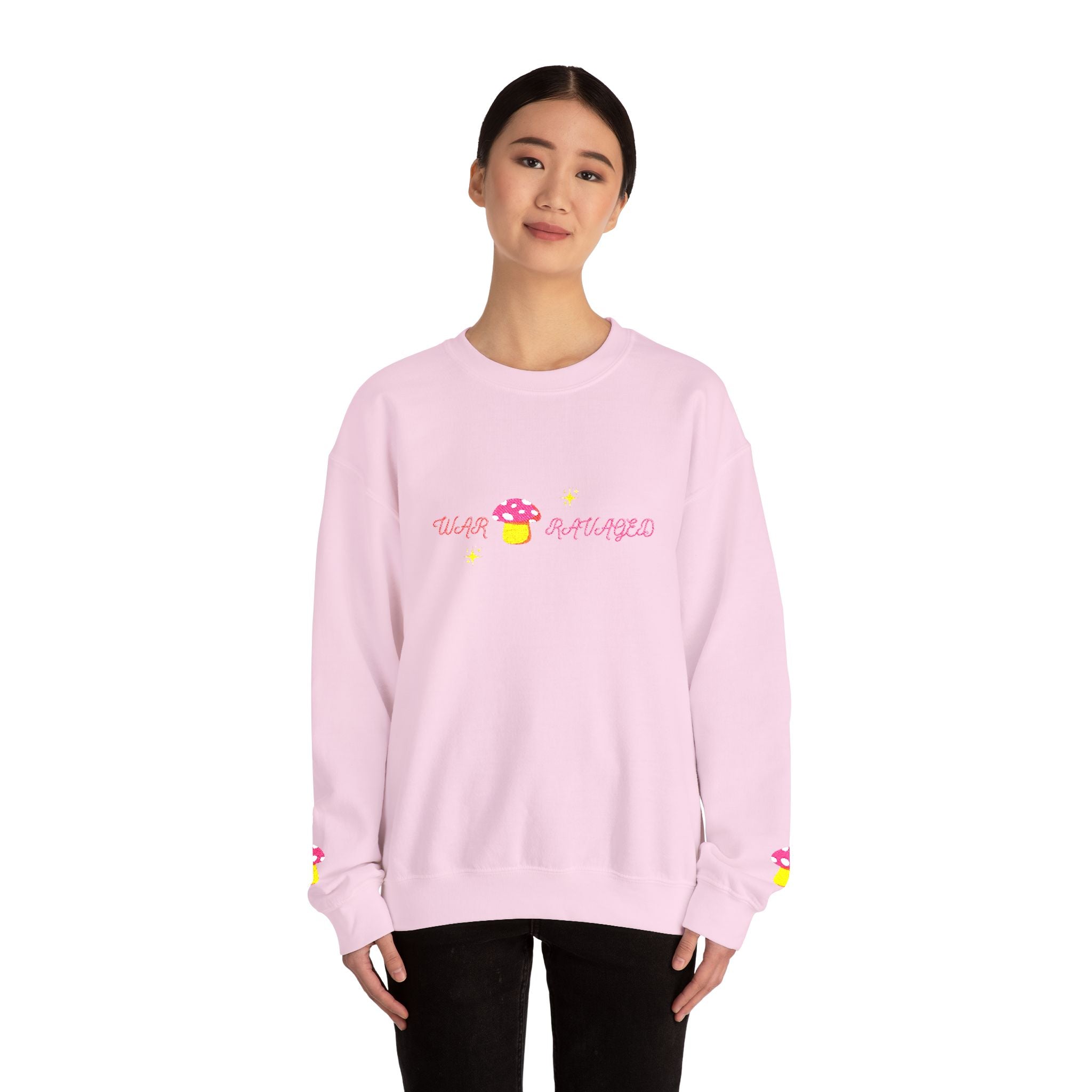 Cozy Mushroom 'War Ravaged' Magic Crewneck Sweatshirt