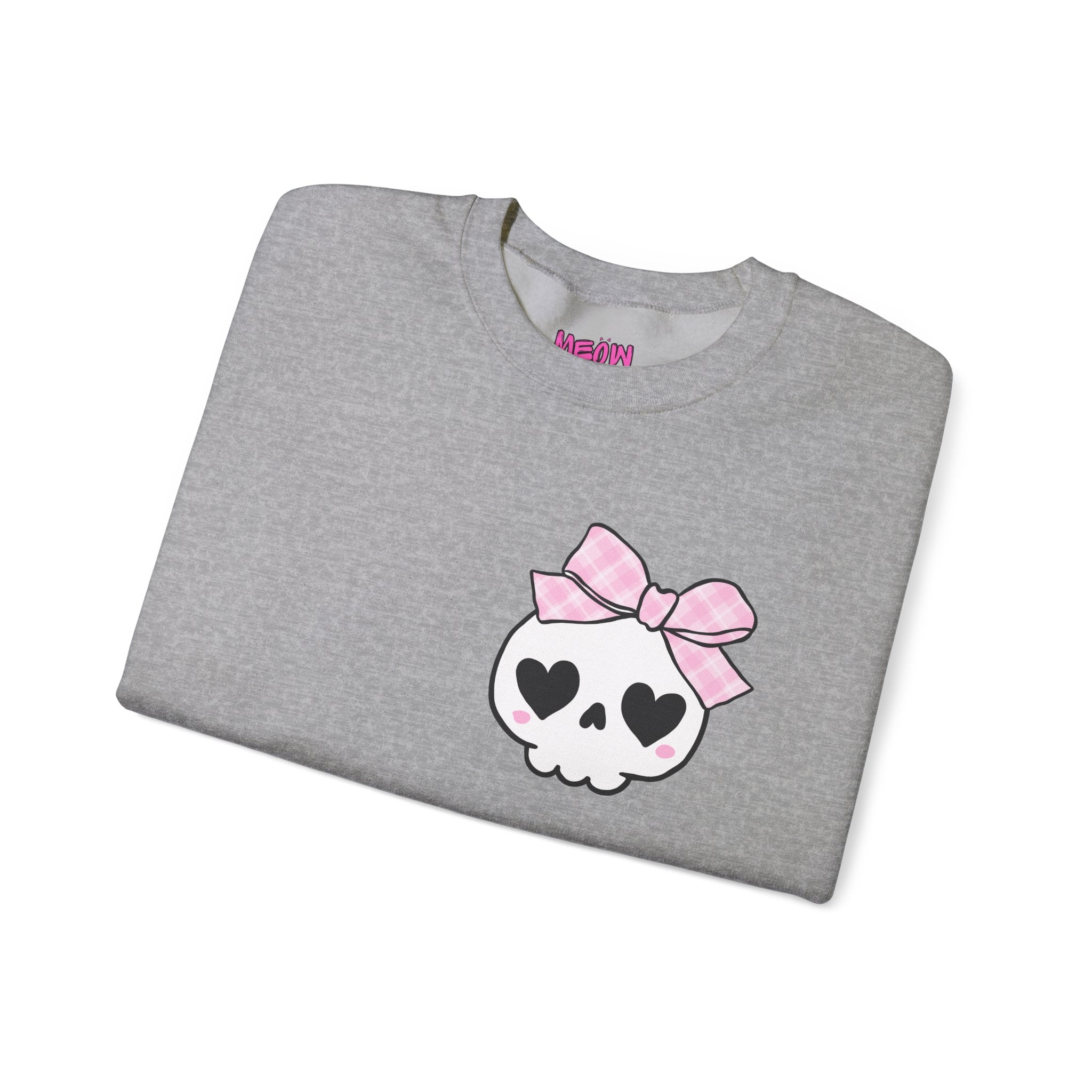 Cute Skull Bow Crewneck Sweatshirt