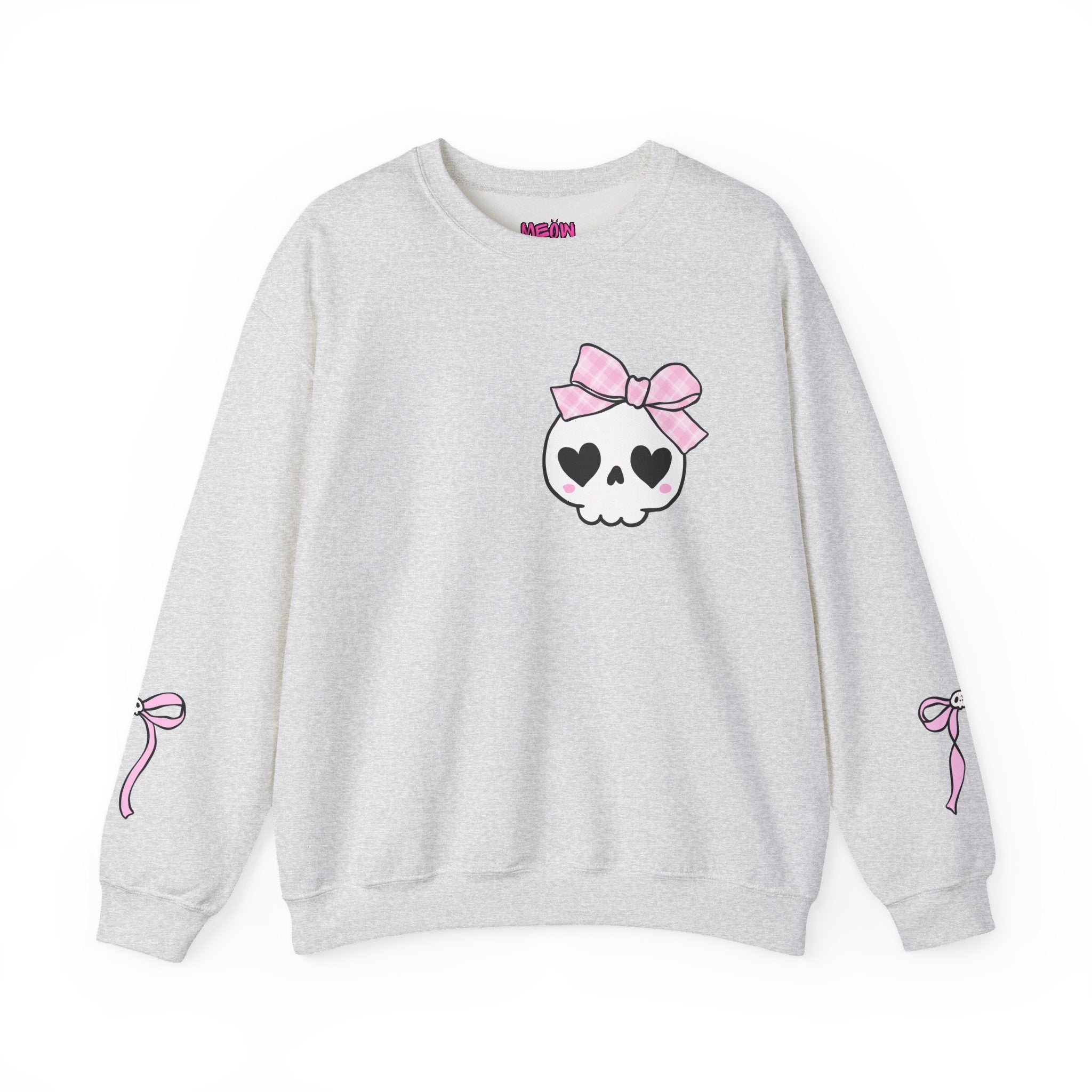 Cute Skull Bow Crewneck Sweatshirt