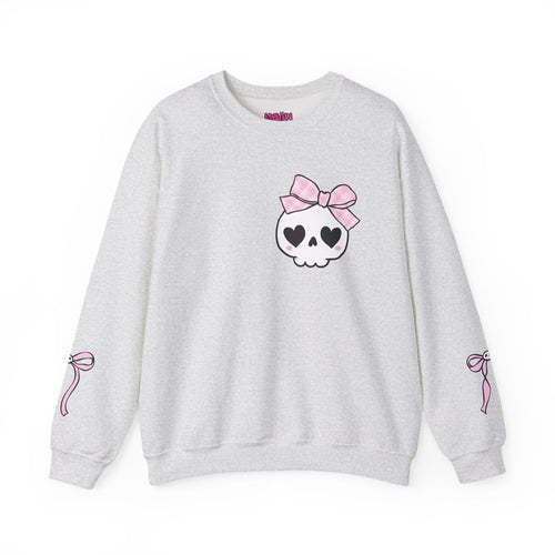 Cute Skull Bow Crewneck Sweatshirt