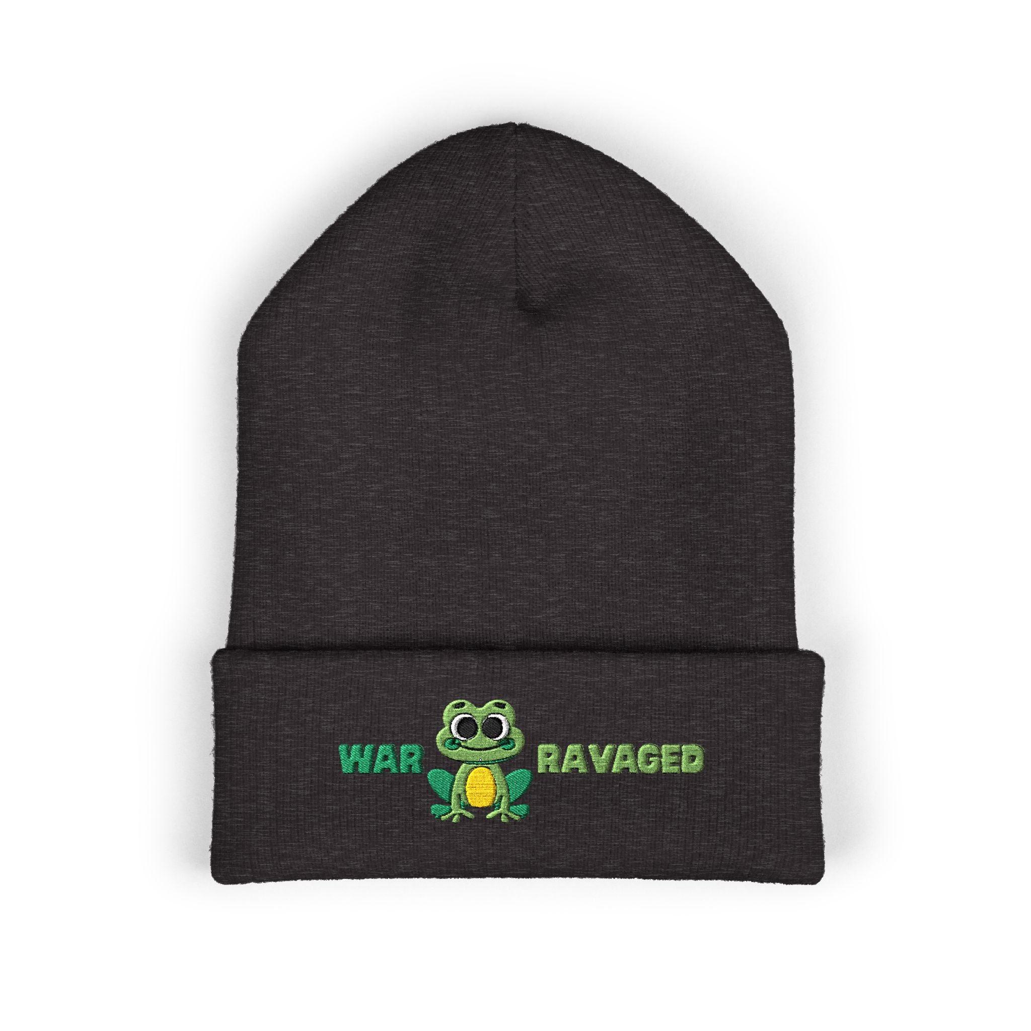 War Ravaged Frog Classic Cuffed Beanie