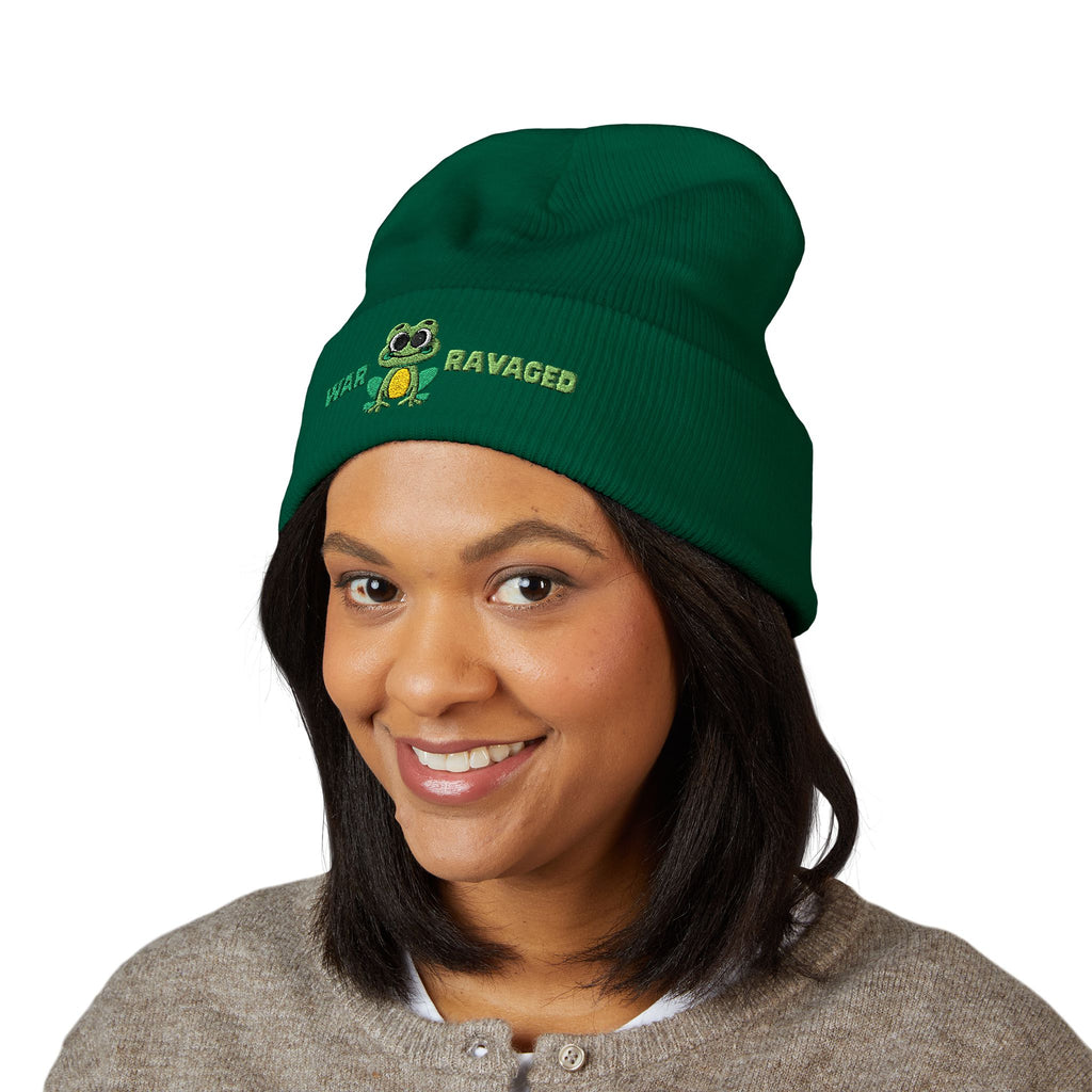 War Ravaged Frog Classic Cuffed Beanie