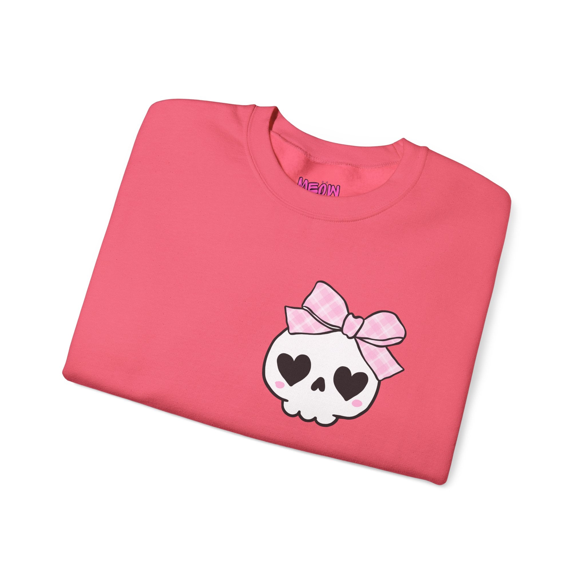 Cute Skull Bow Crewneck Sweatshirt