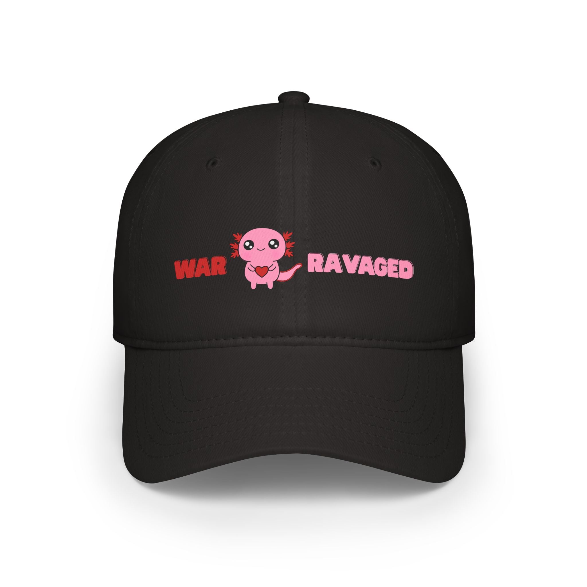 War Ravaged Kawaii Axolotl Baseball Cap