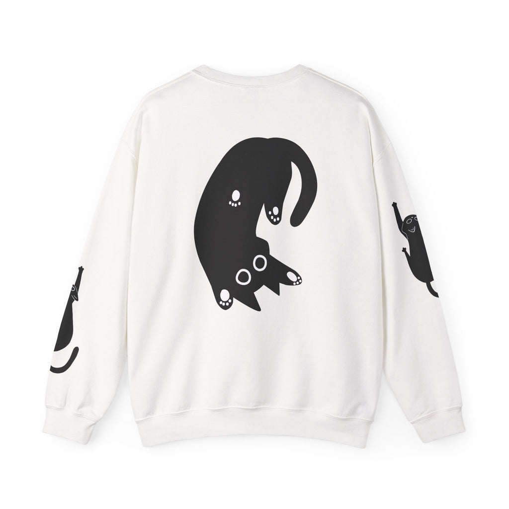 Paw Print Crewneck Sweatshirt for Cat Lovers