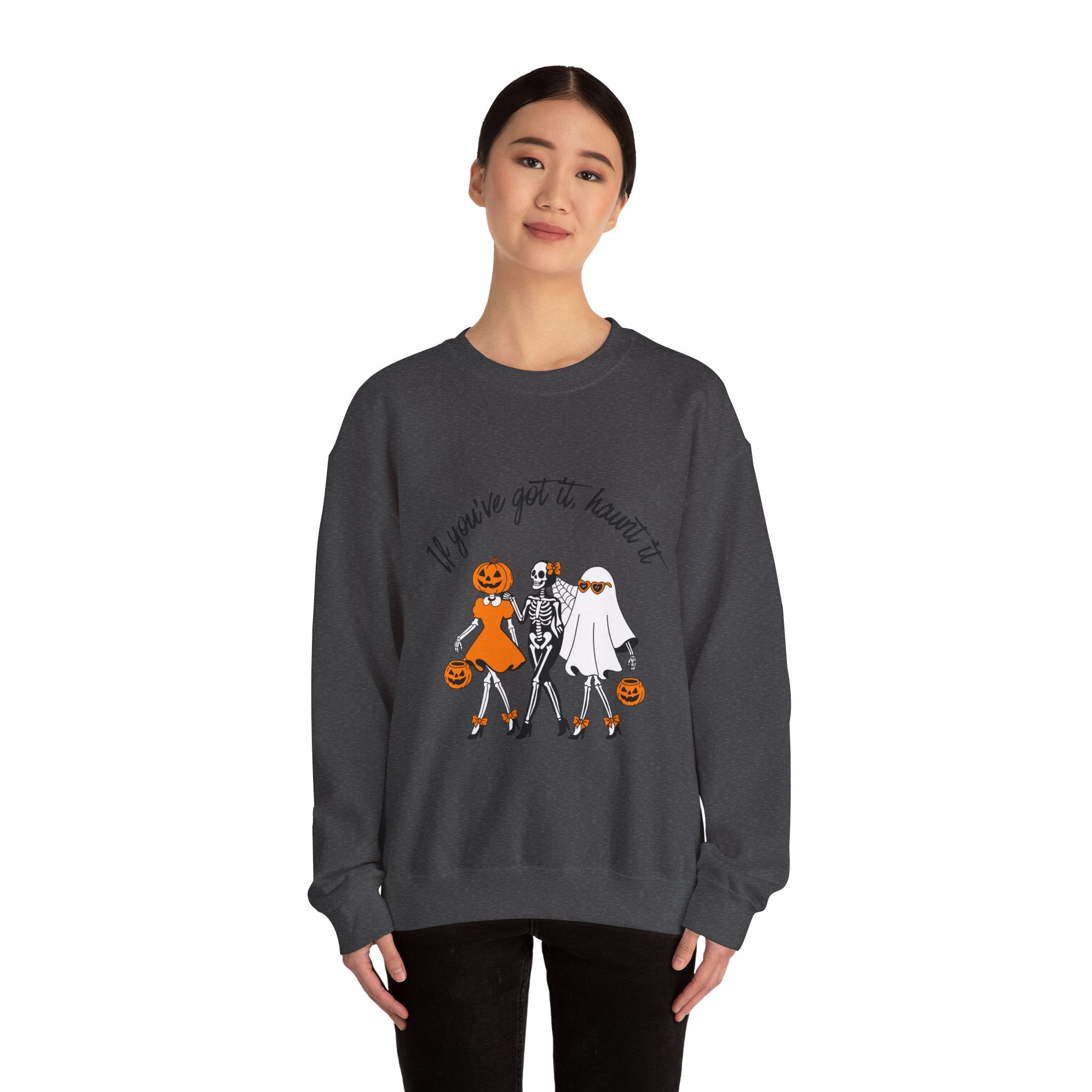 Halloween-Inspired Crewneck Sweatshirt