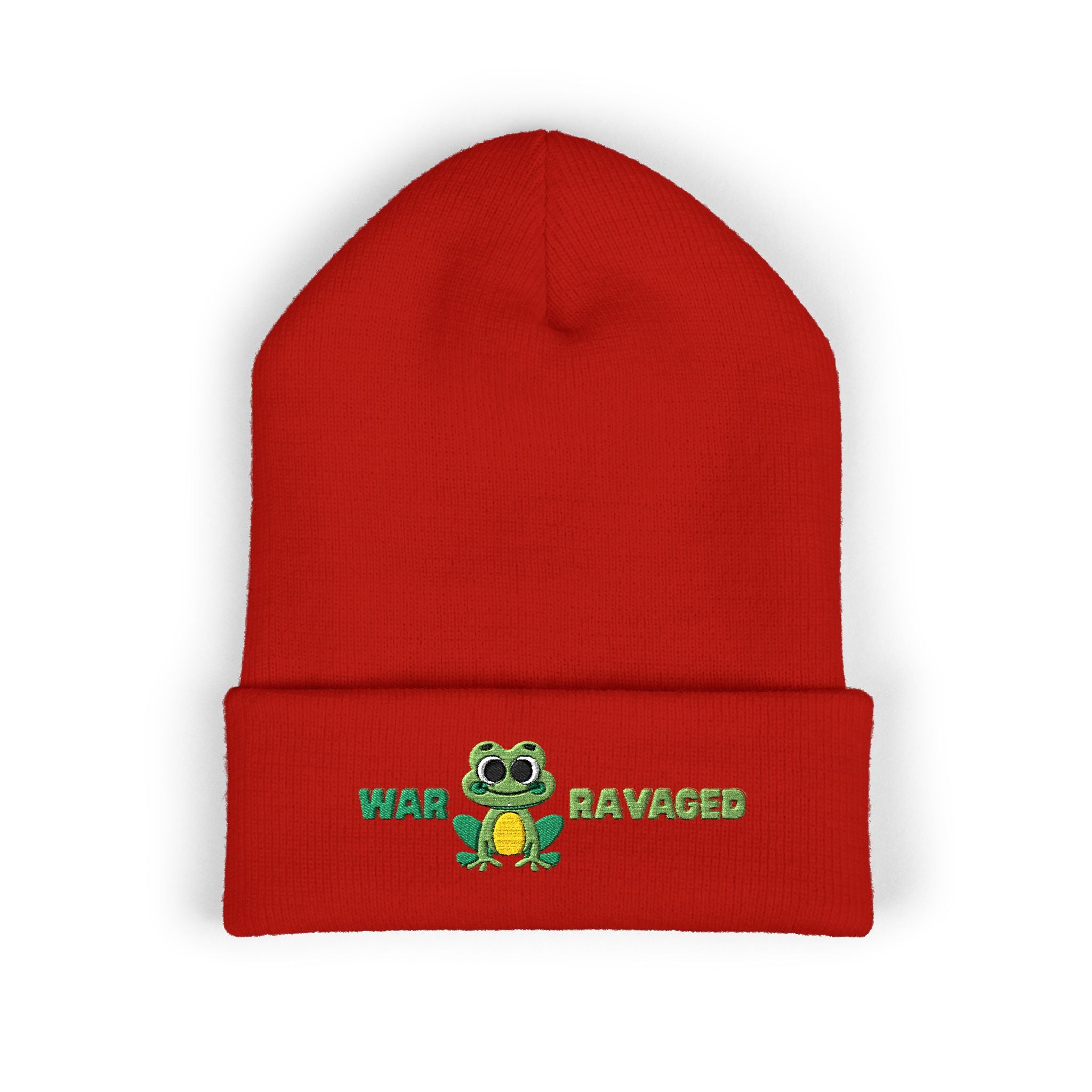 War Ravaged Frog Classic Cuffed Beanie