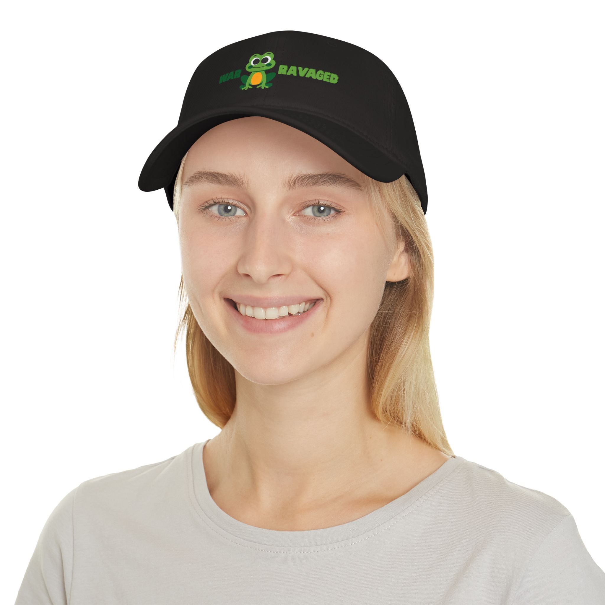 War Ravaged Kawaii Frog Baseball Cap