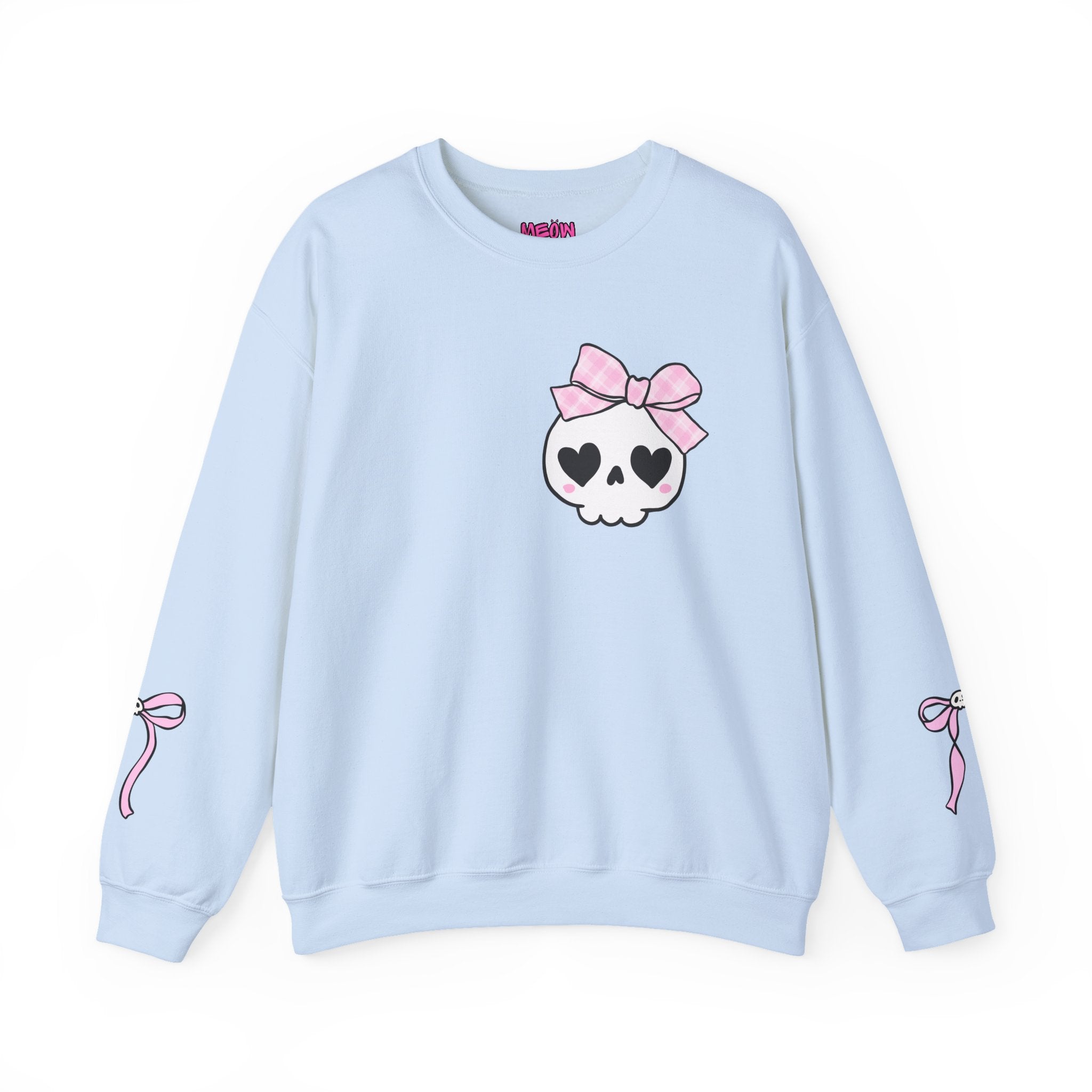 Cute Skull Bow Crewneck Sweatshirt