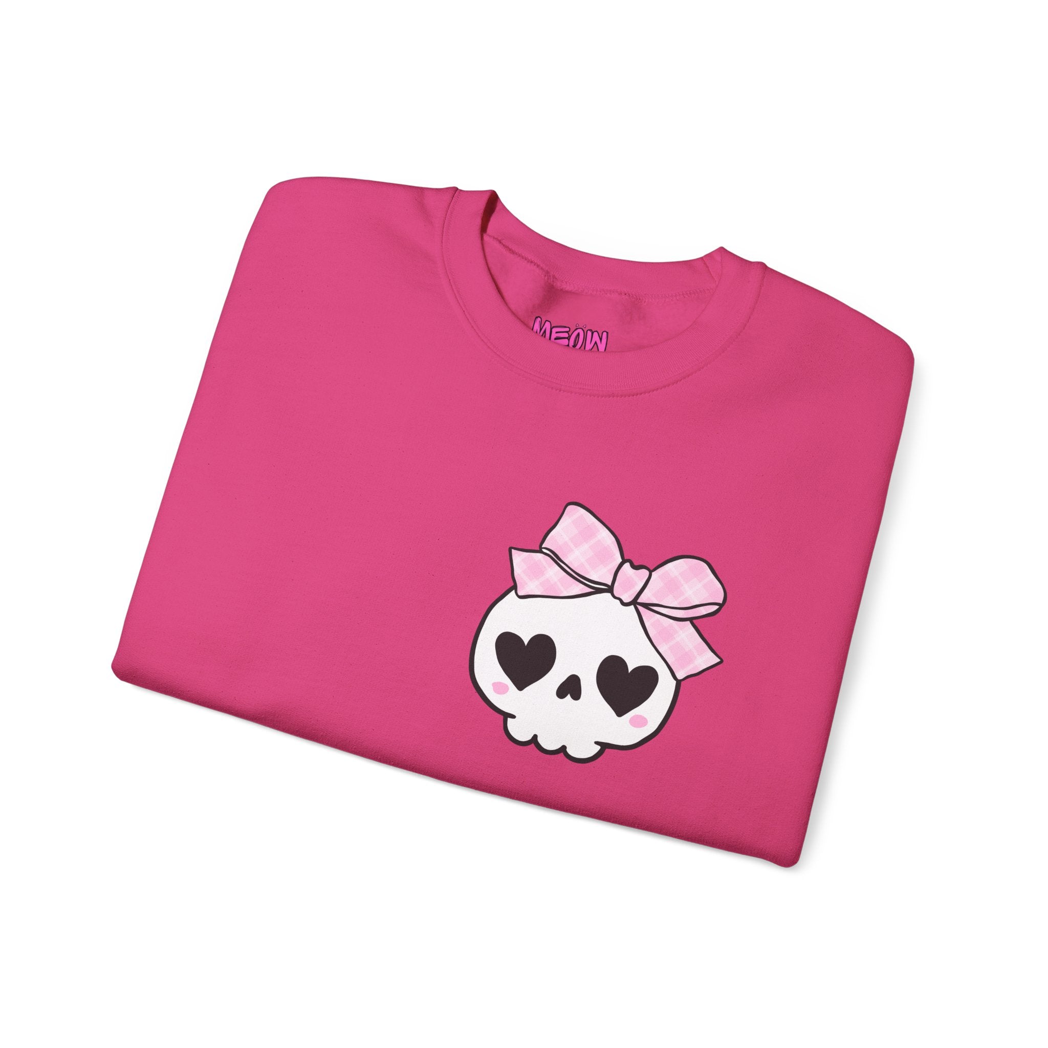 Cute Skull Bow Crewneck Sweatshirt