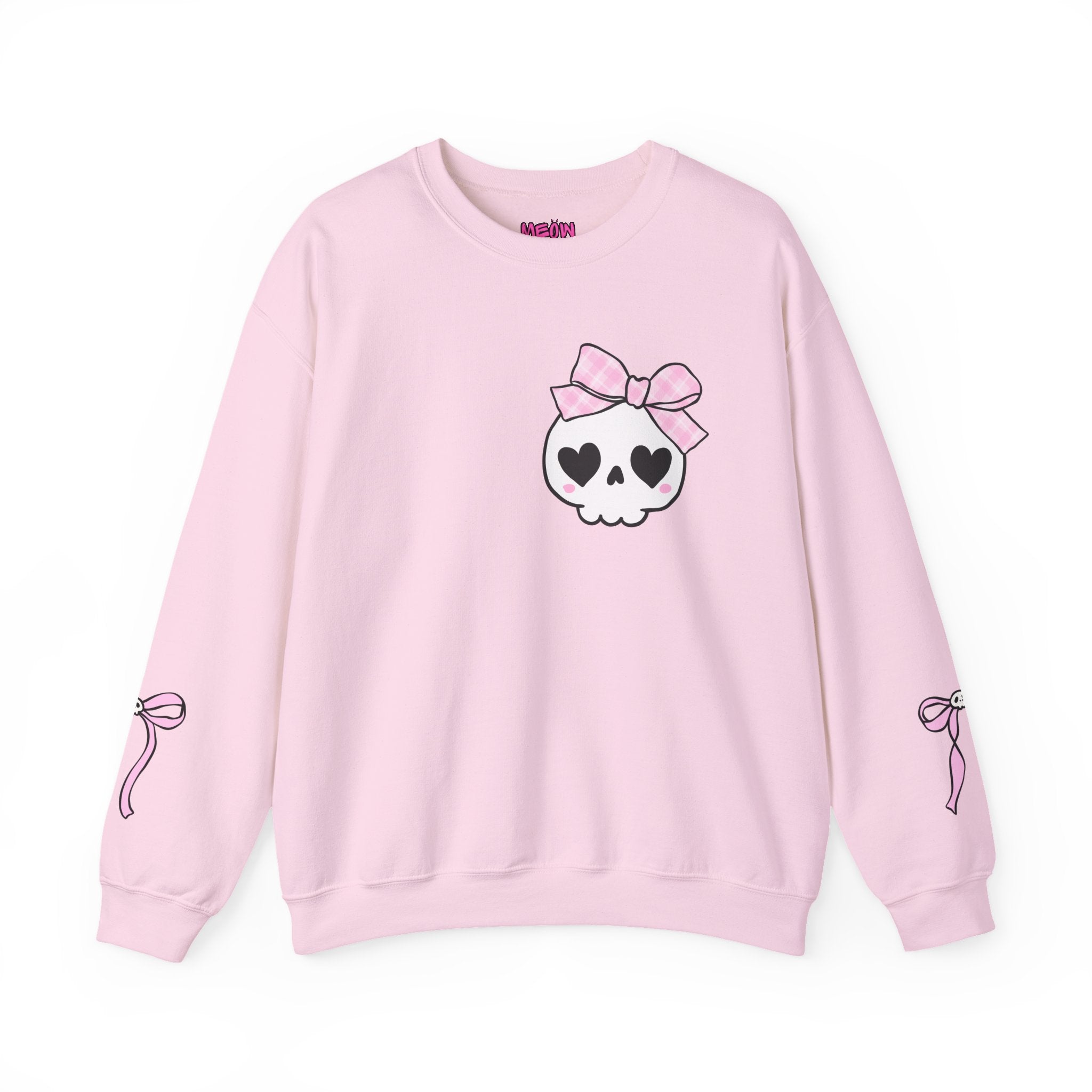 Cute Skull Bow Crewneck Sweatshirt